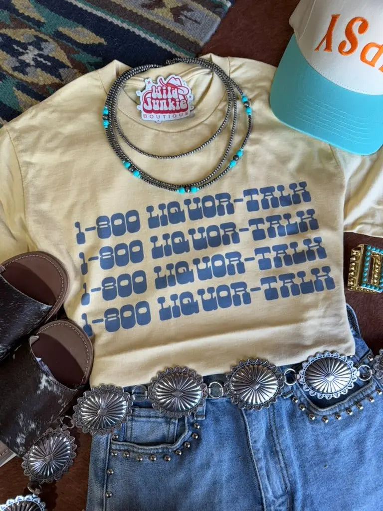 1-800-Liquour-Talk Graphic Tee Wild Junkie