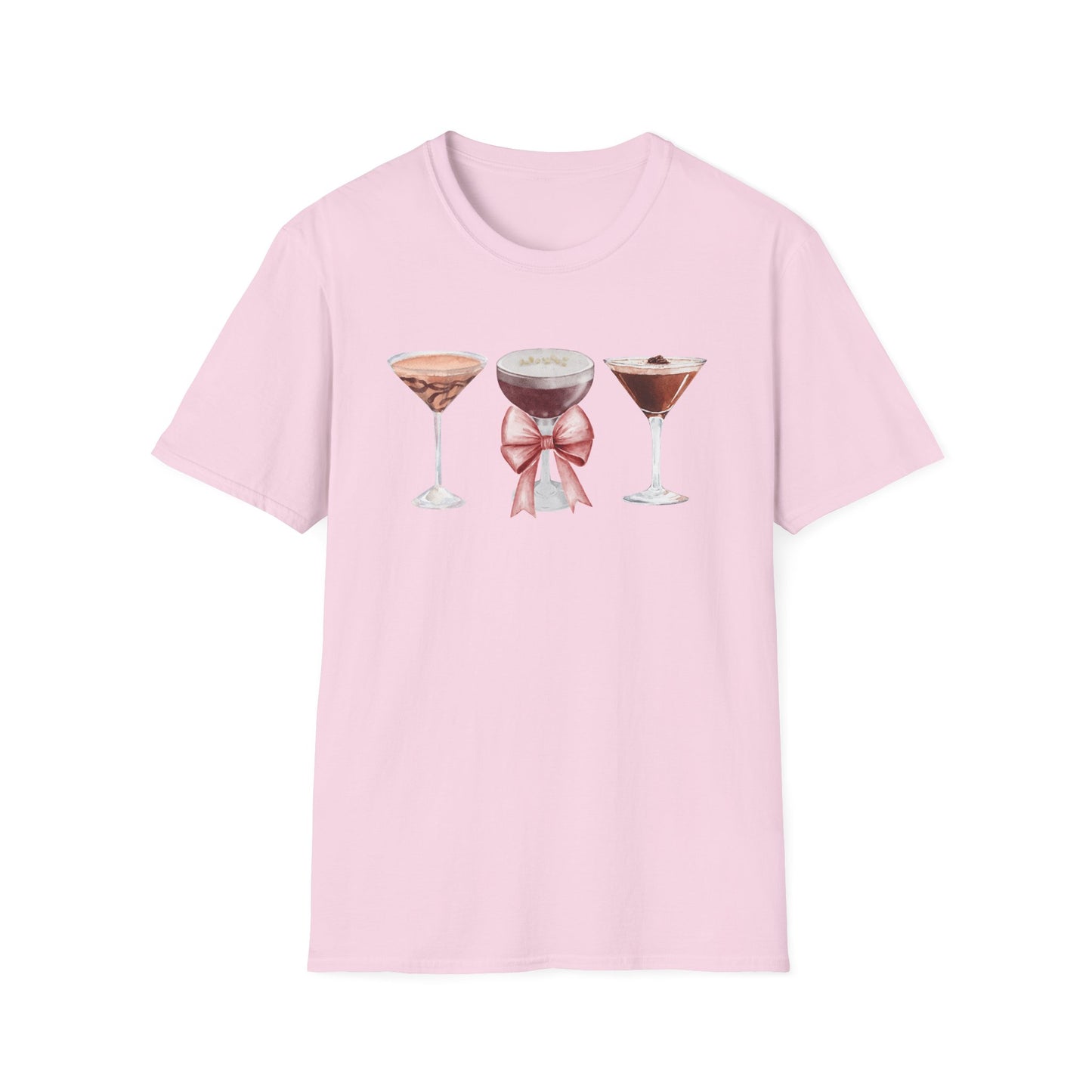 Espresso Martini Coquette Bow Softstyle T-Shirt - Latchkey