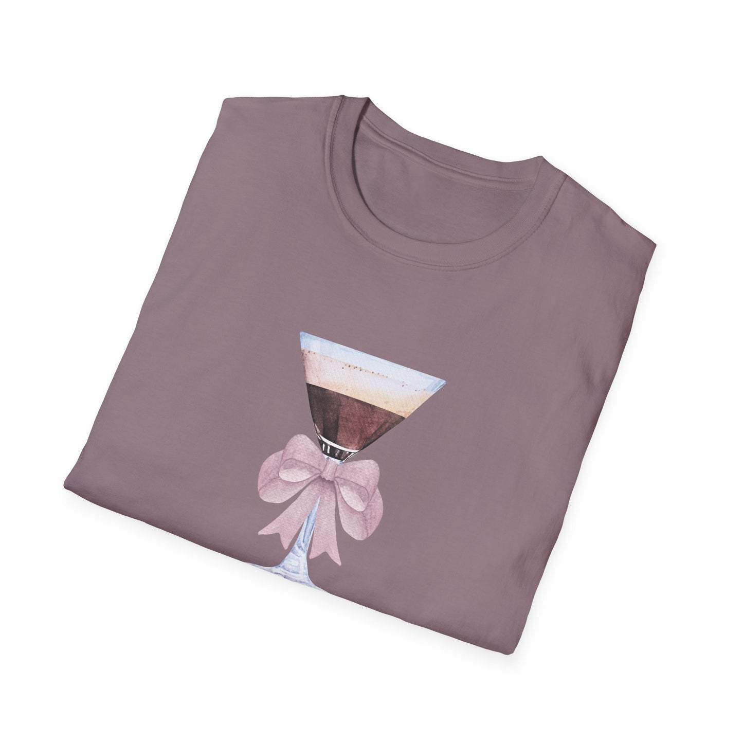 Espresso Martini Coquette Bow Softstyle T-Shirt - Latchkey