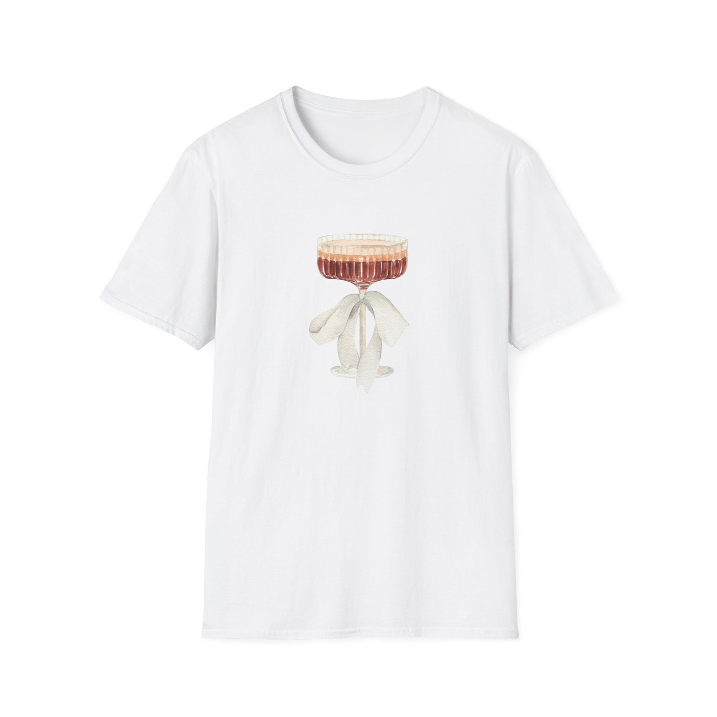 Espresso Martini Coquette Bow Softstyle T-Shirt - Latchkey