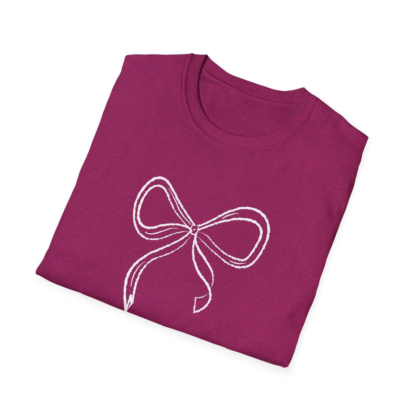 Coquette Bow Softstyle T-Shirt for Valentines and Brides - Latchkey