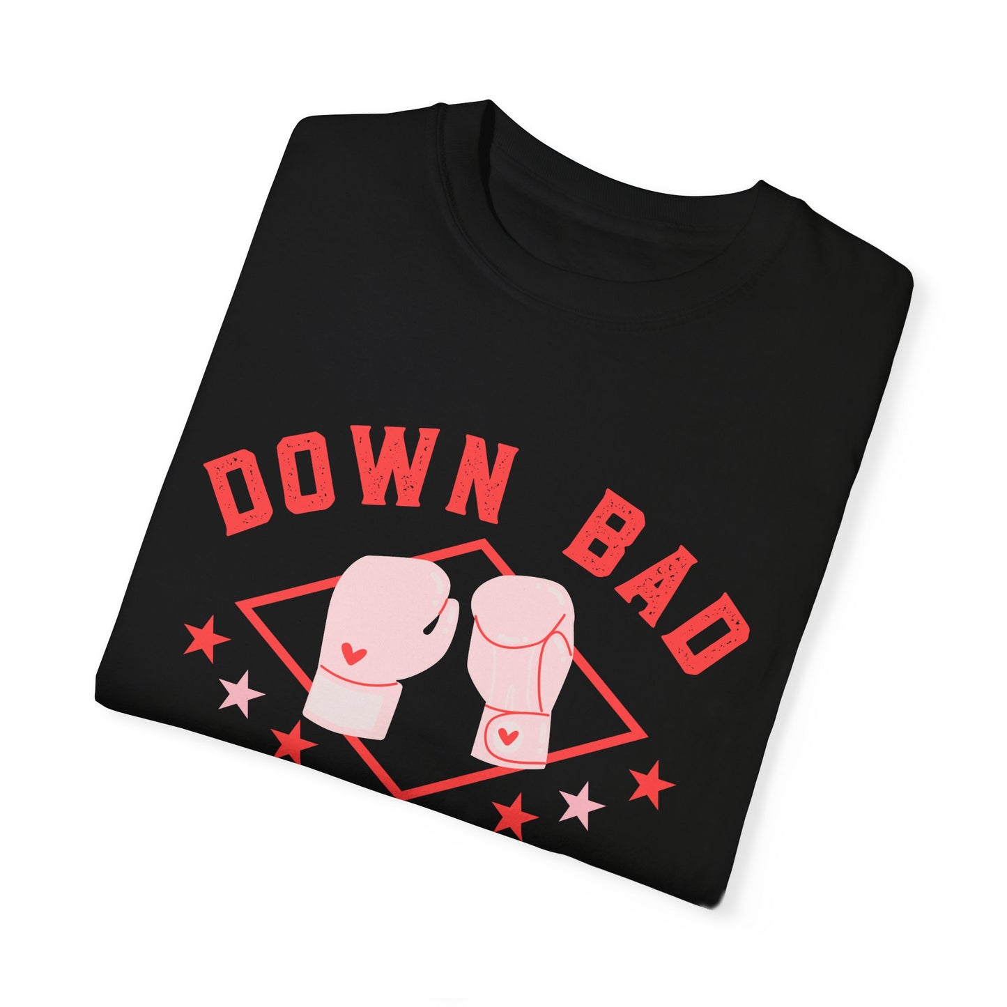 Down Bad Boxing Gloves Garment-Dyed T-shirt - Latchkey