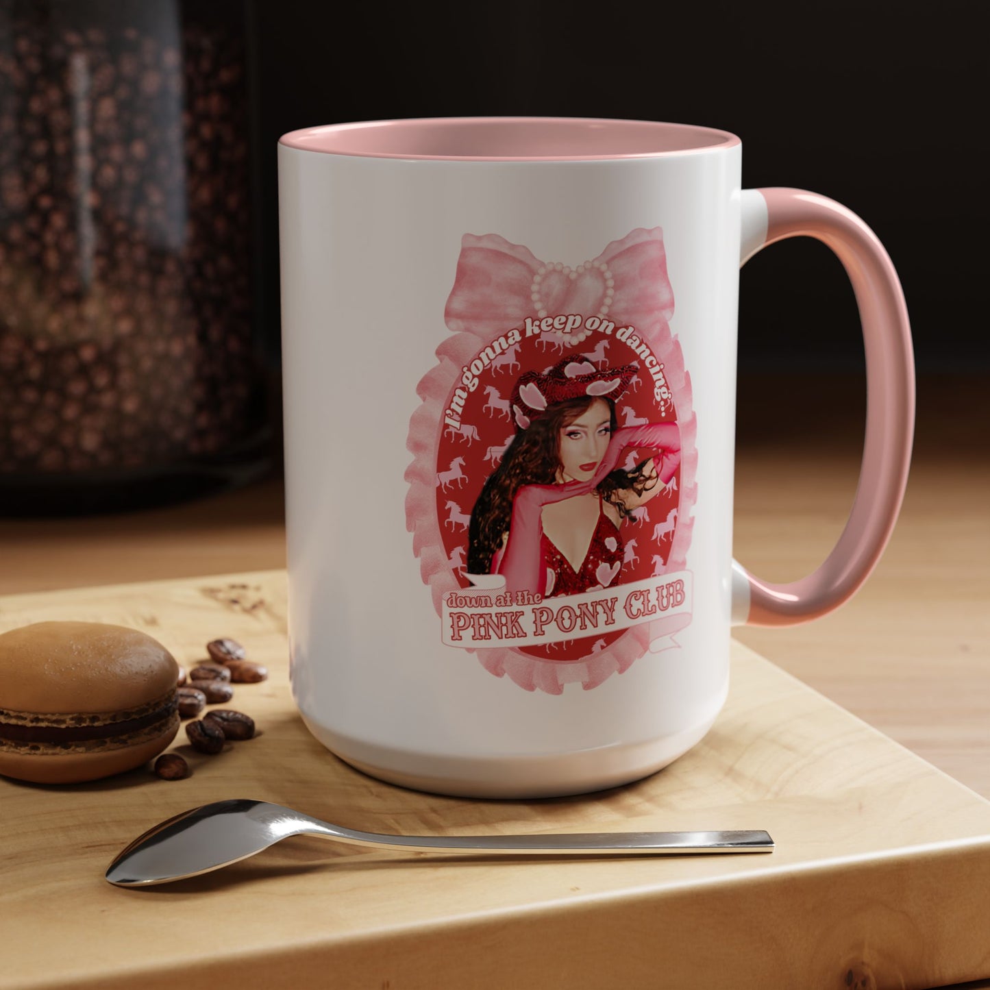 Coffee Mug - Pink Pony Club Lyrics (11 or 15oz) - Latchkey
