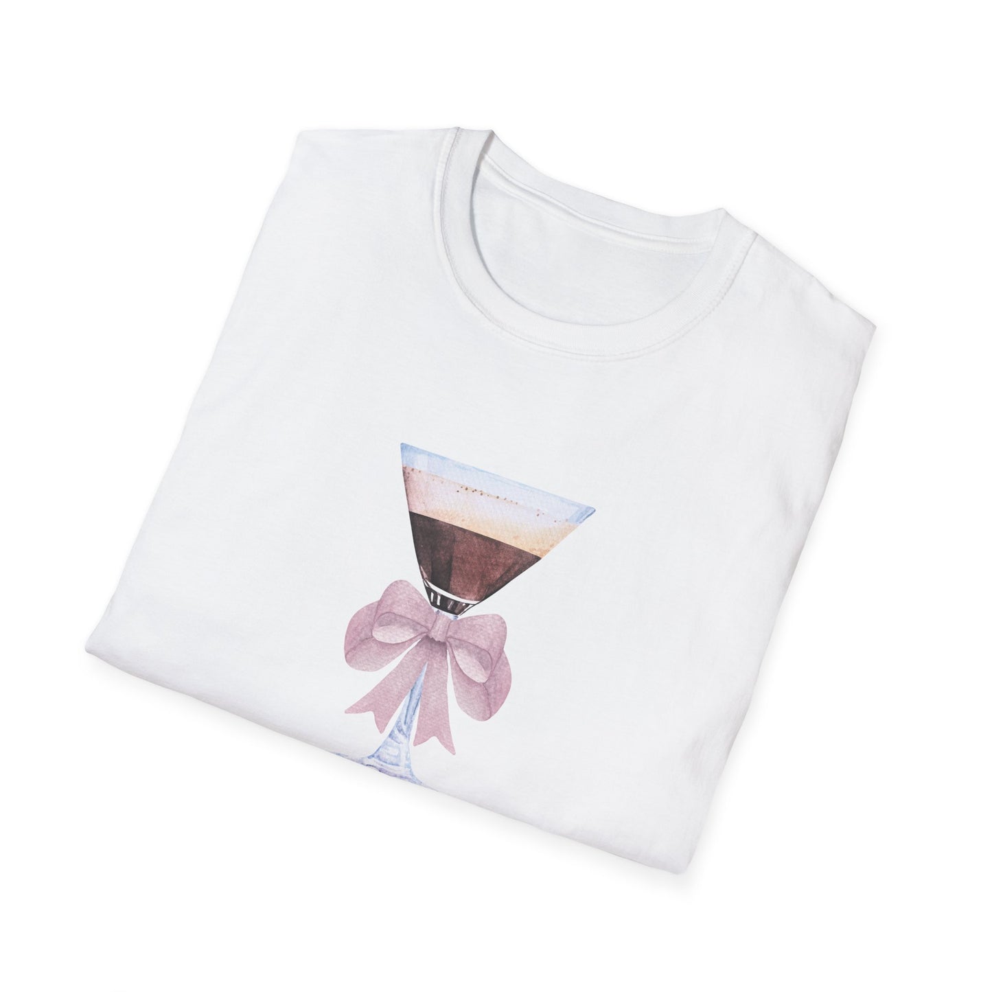 Espresso Martini Coquette Bow Softstyle T-Shirt - Latchkey
