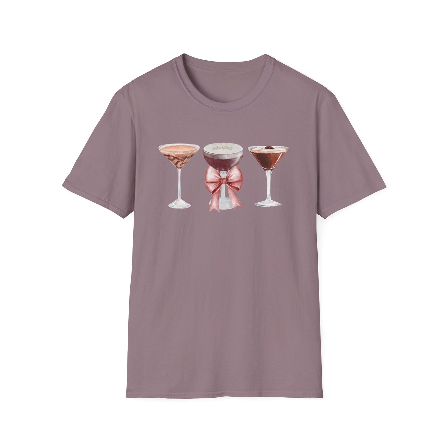 Espresso Martini Coquette Bow Softstyle T-Shirt - Latchkey