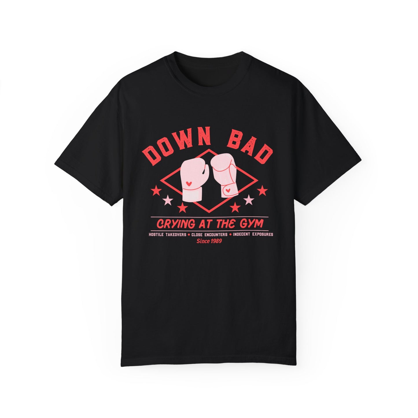 Down Bad Boxing Gloves Garment-Dyed T-shirt - Latchkey