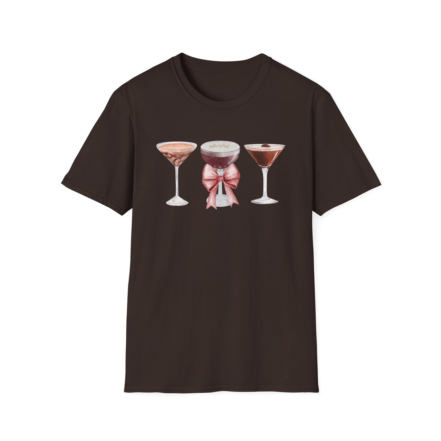 Espresso Martini Coquette Bow Softstyle T-Shirt - Latchkey