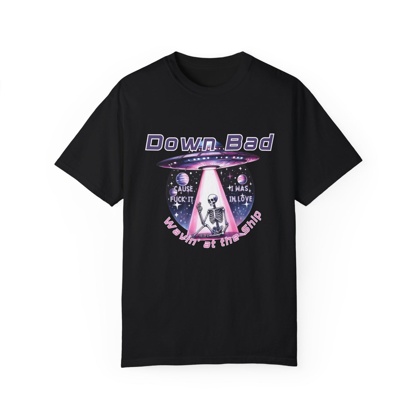 Down Bad Waving at the Ship Garment-Dyed T-shirt - Latchkey