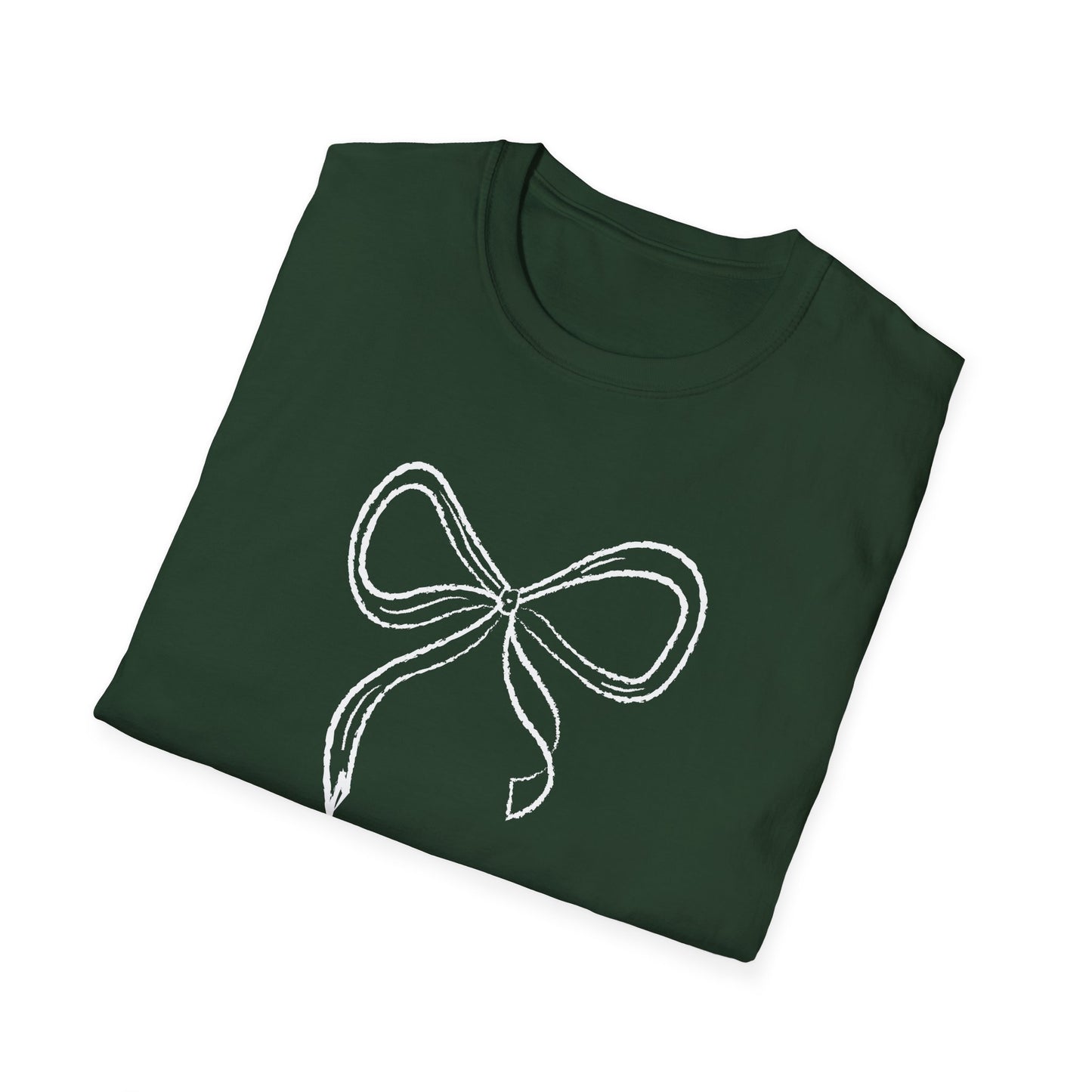 Coquette Bow Softstyle T-Shirt for Valentines and Brides - Latchkey