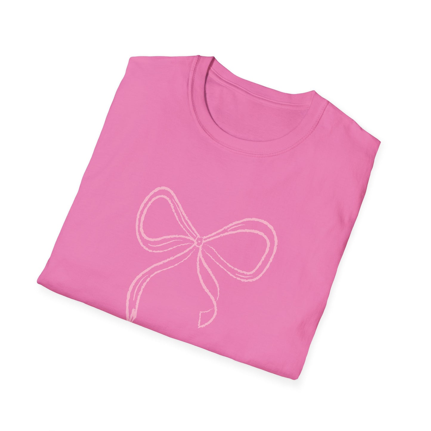 Pretty in Pink Coquette Bow Softstyle T-Shirt - Latchkey