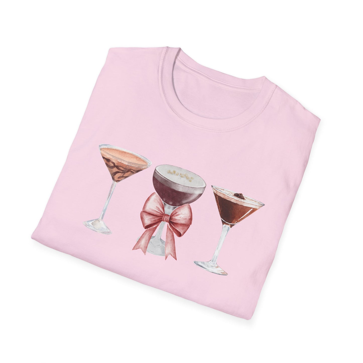Espresso Martini Coquette Bow Softstyle T-Shirt - Latchkey