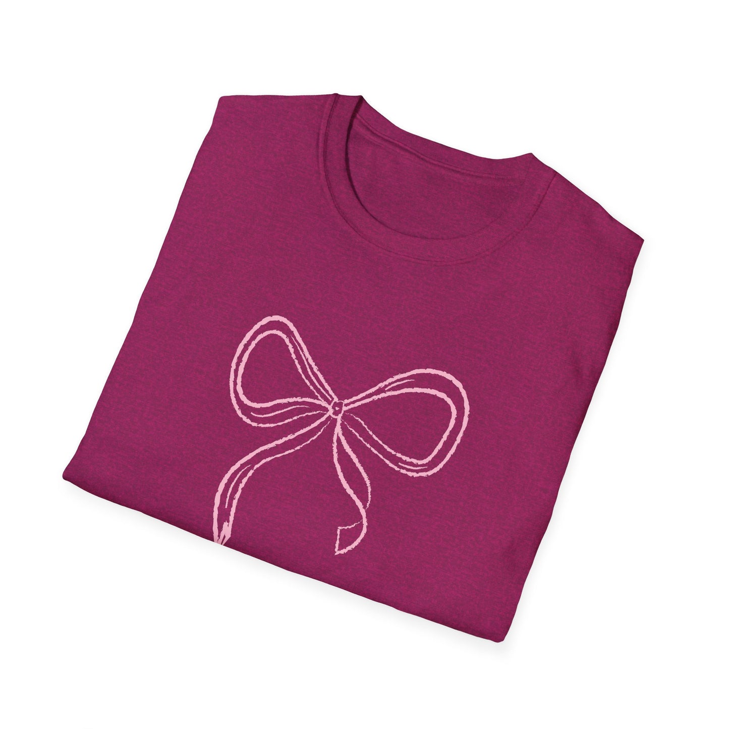 Pretty in Pink Coquette Bow Softstyle T-Shirt - Latchkey