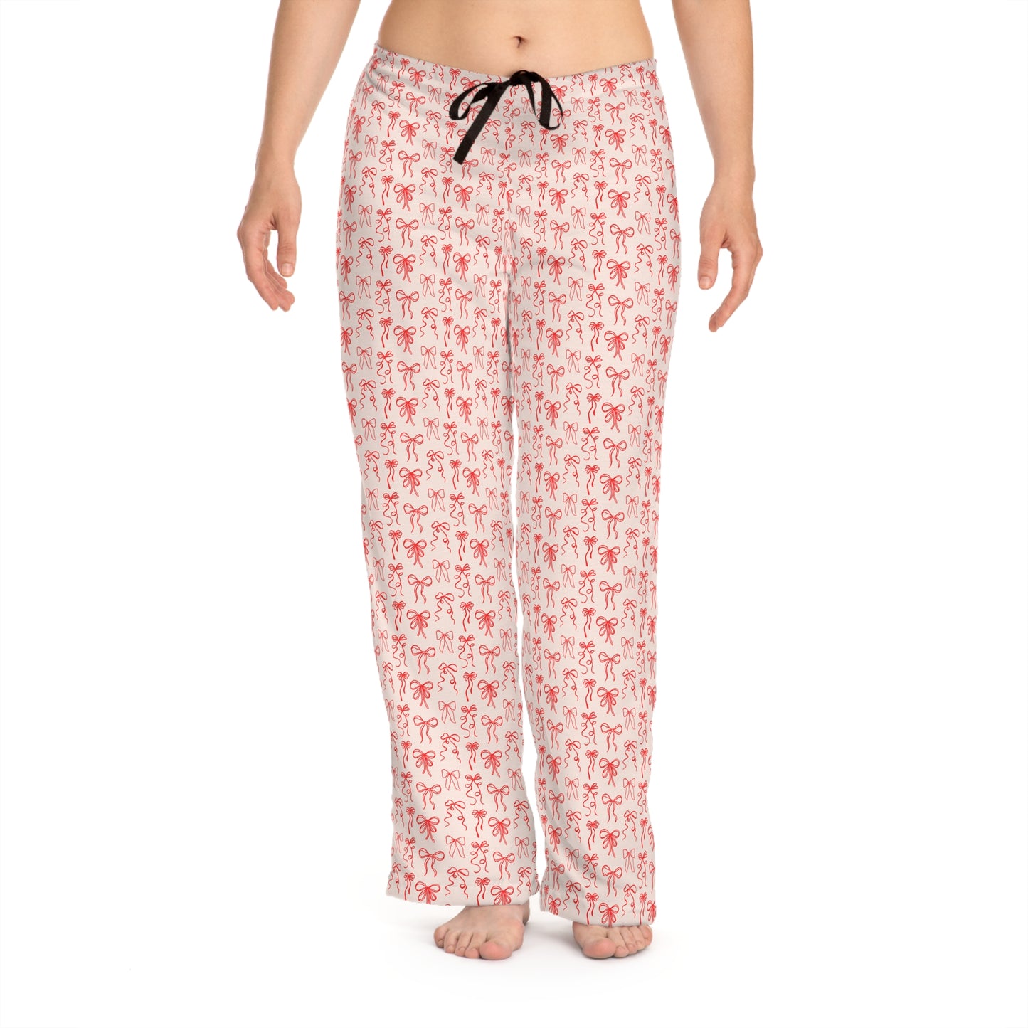 Pink and Red Coquette Bow Patterned Women's Pajama Pants - Latchkey