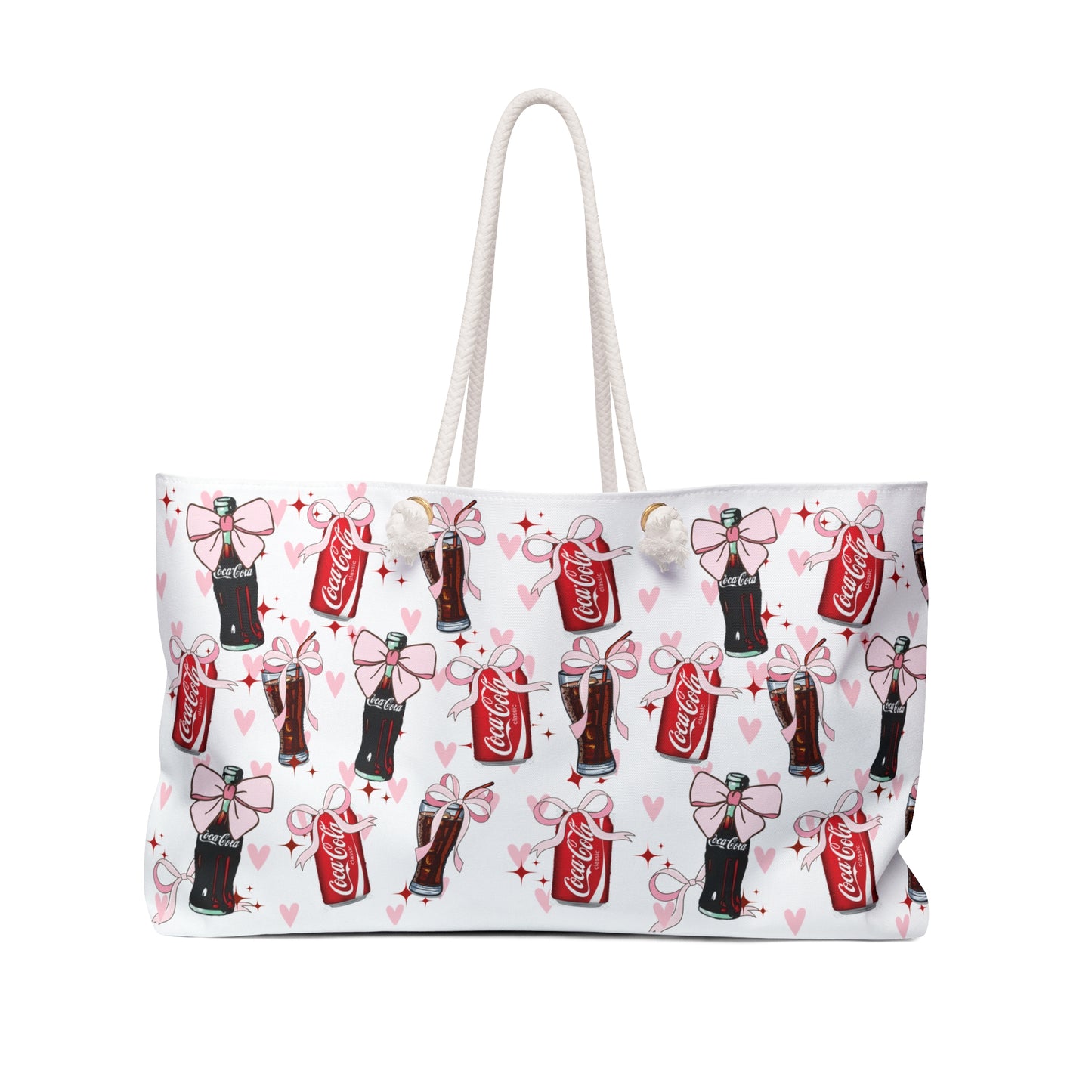 Weekender Bag - Coca Cola Coquette Bow Print - Latchkey