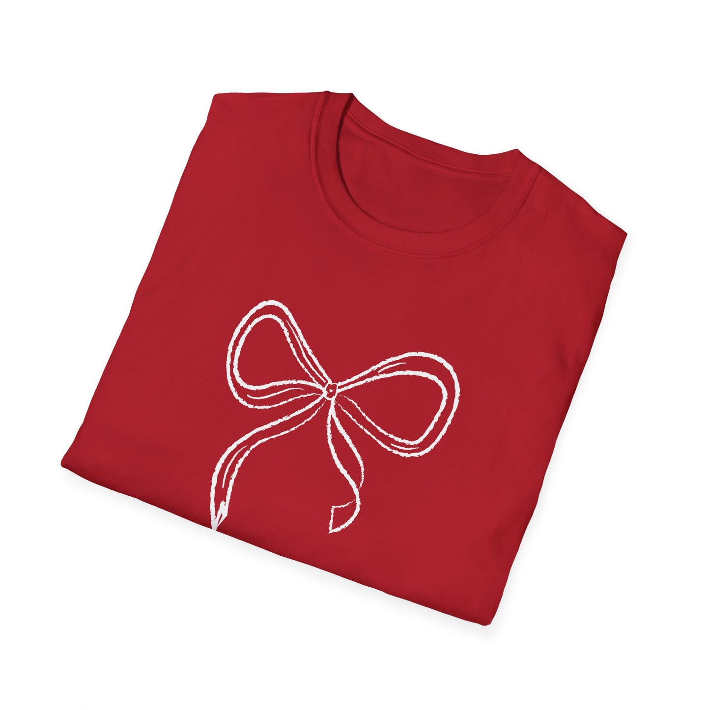 Coquette Bow Softstyle T-Shirt for Valentines and Brides - Latchkey