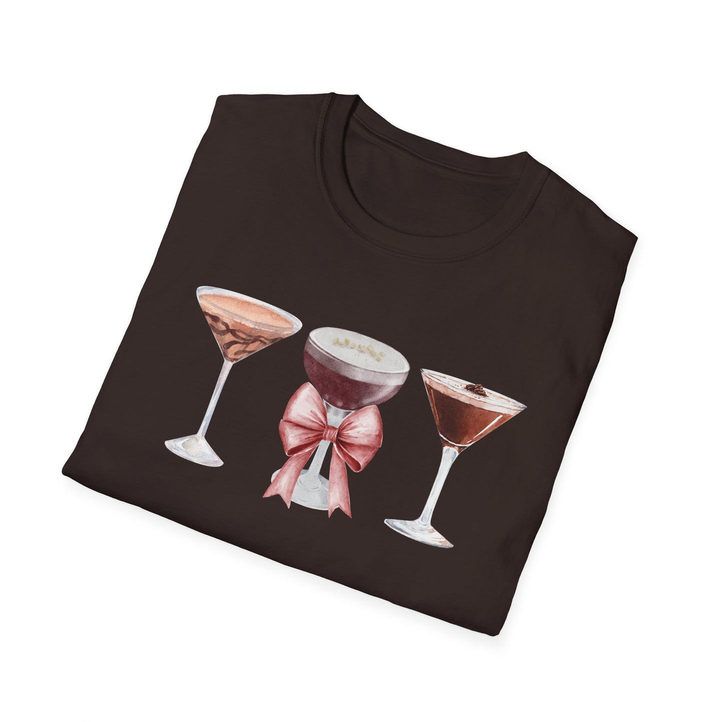 Espresso Martini Coquette Bow Softstyle T-Shirt - Latchkey