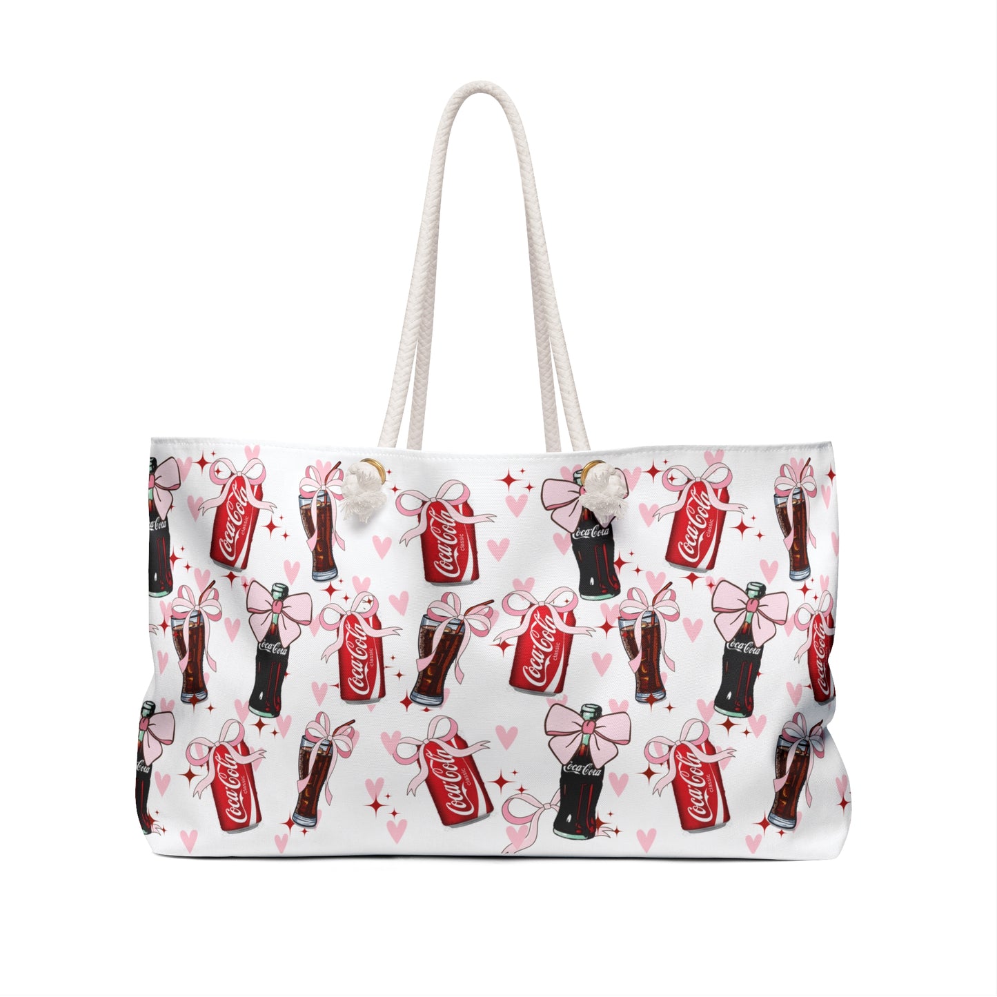 Weekender Bag - Coca Cola Coquette Bow Print - Latchkey