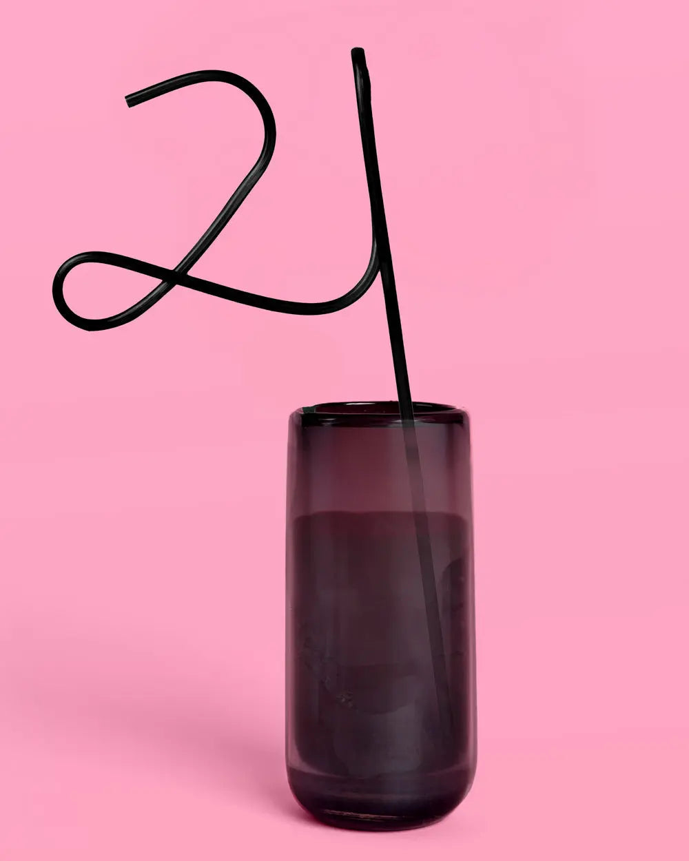 21 Forever Straw - XL black 21 straw xo, Fetti