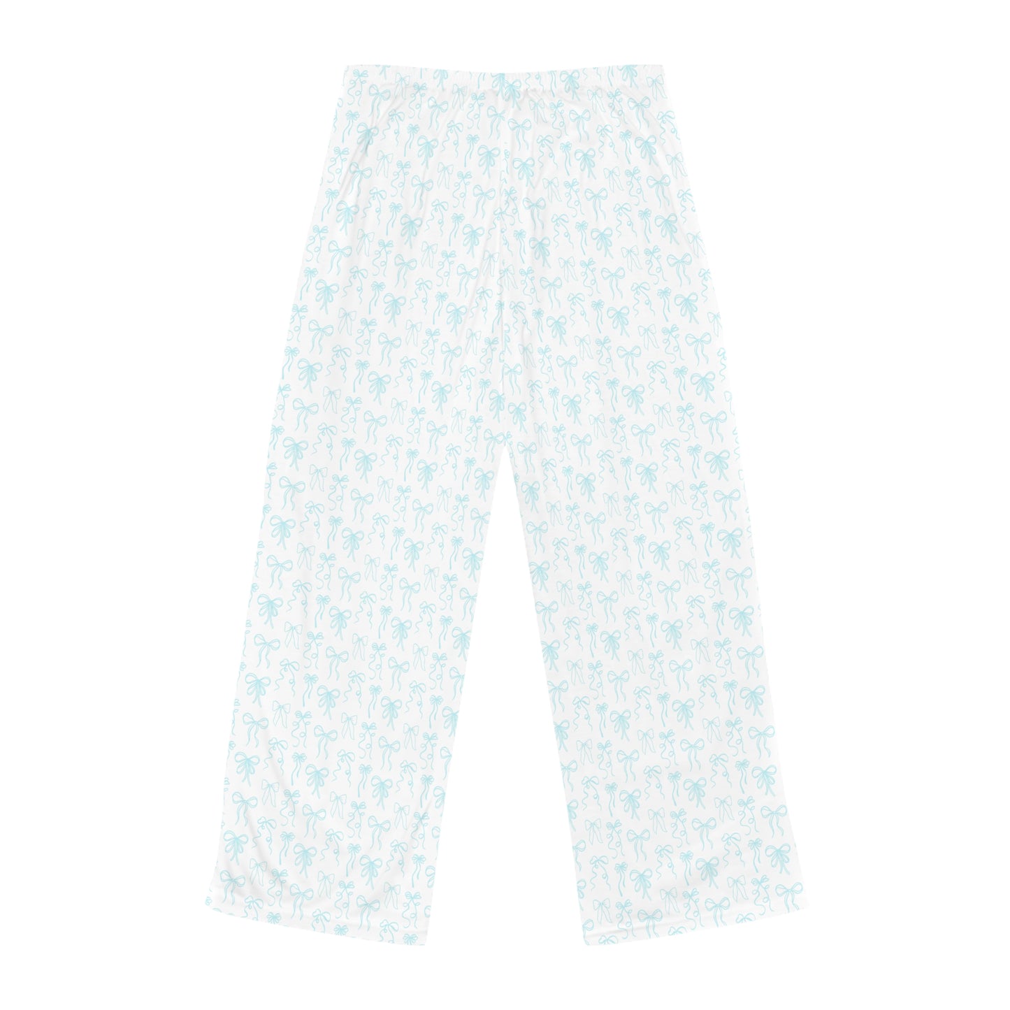 Tiffany Blue Coquette Bow Patterned Women's Pajama Pants - Latchkey