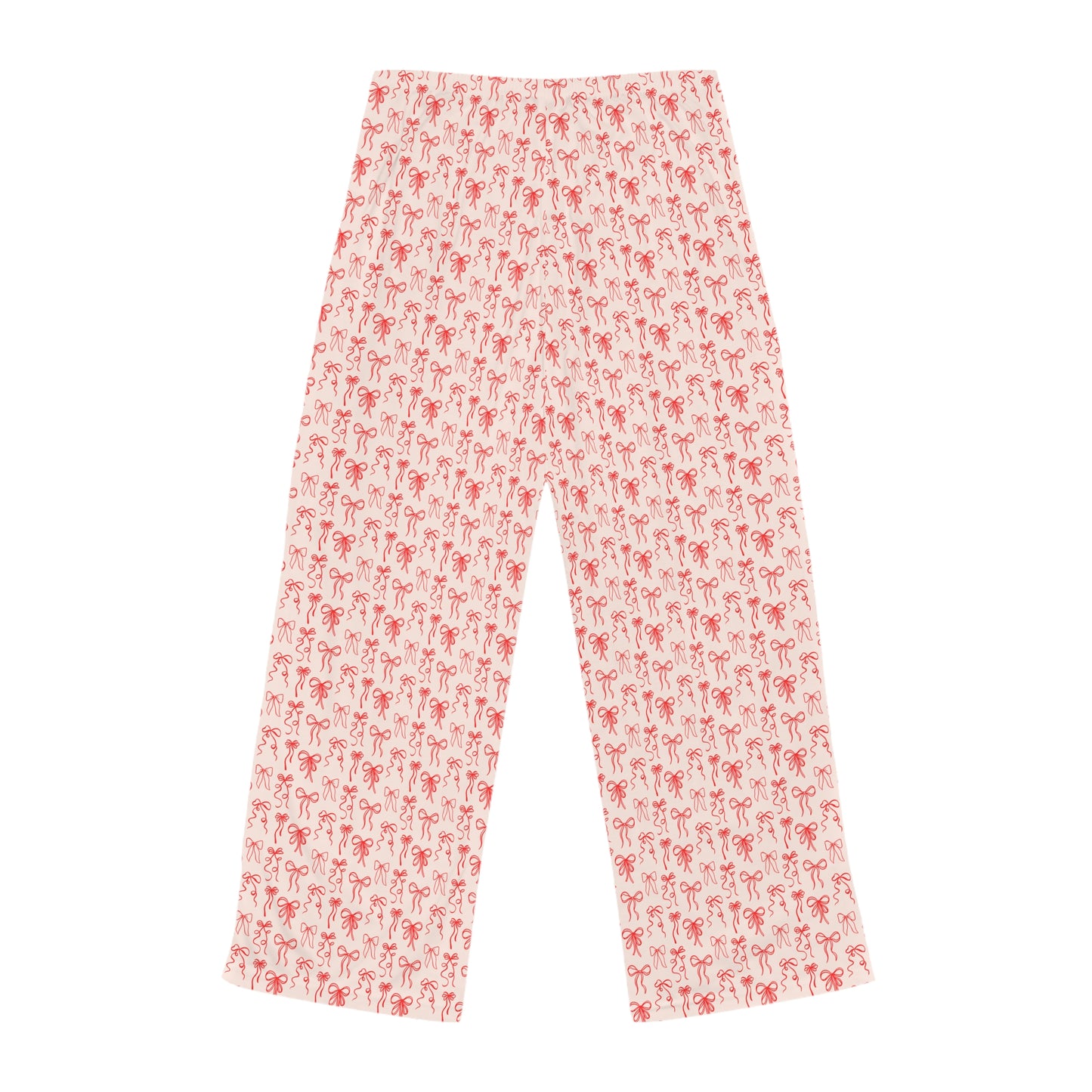Pink and Red Coquette Bow Patterned Women's Pajama Pants - Latchkey