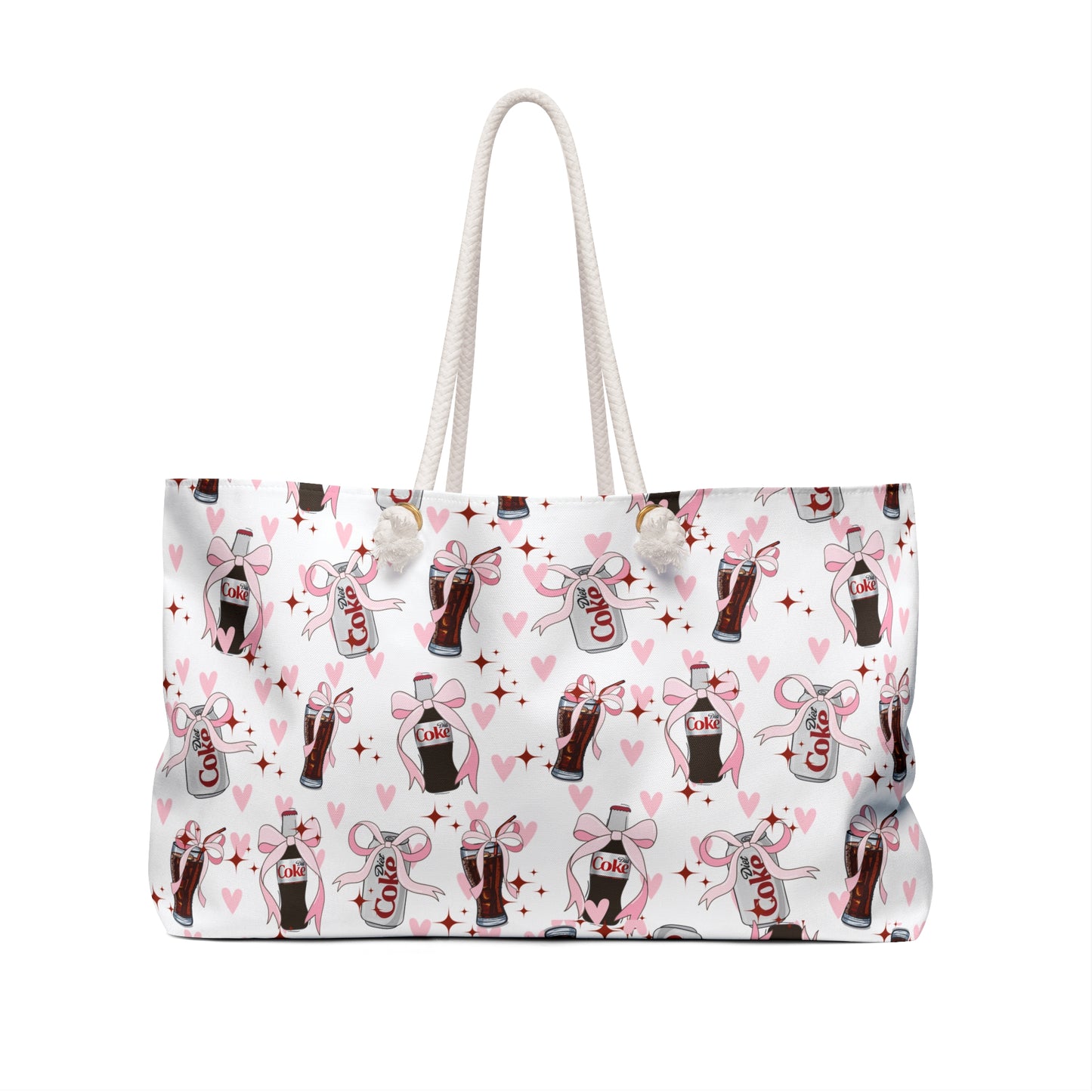 Weekender Bag - Diet Coke Coquette Bow Print - Latchkey