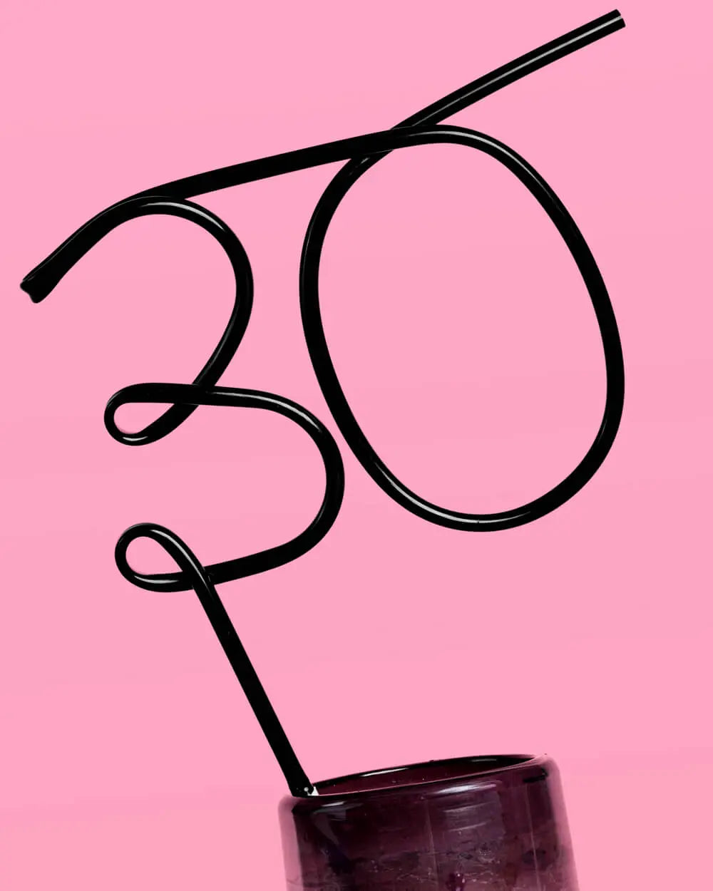 30 XL Straw - XL matte black straw xo, Fetti