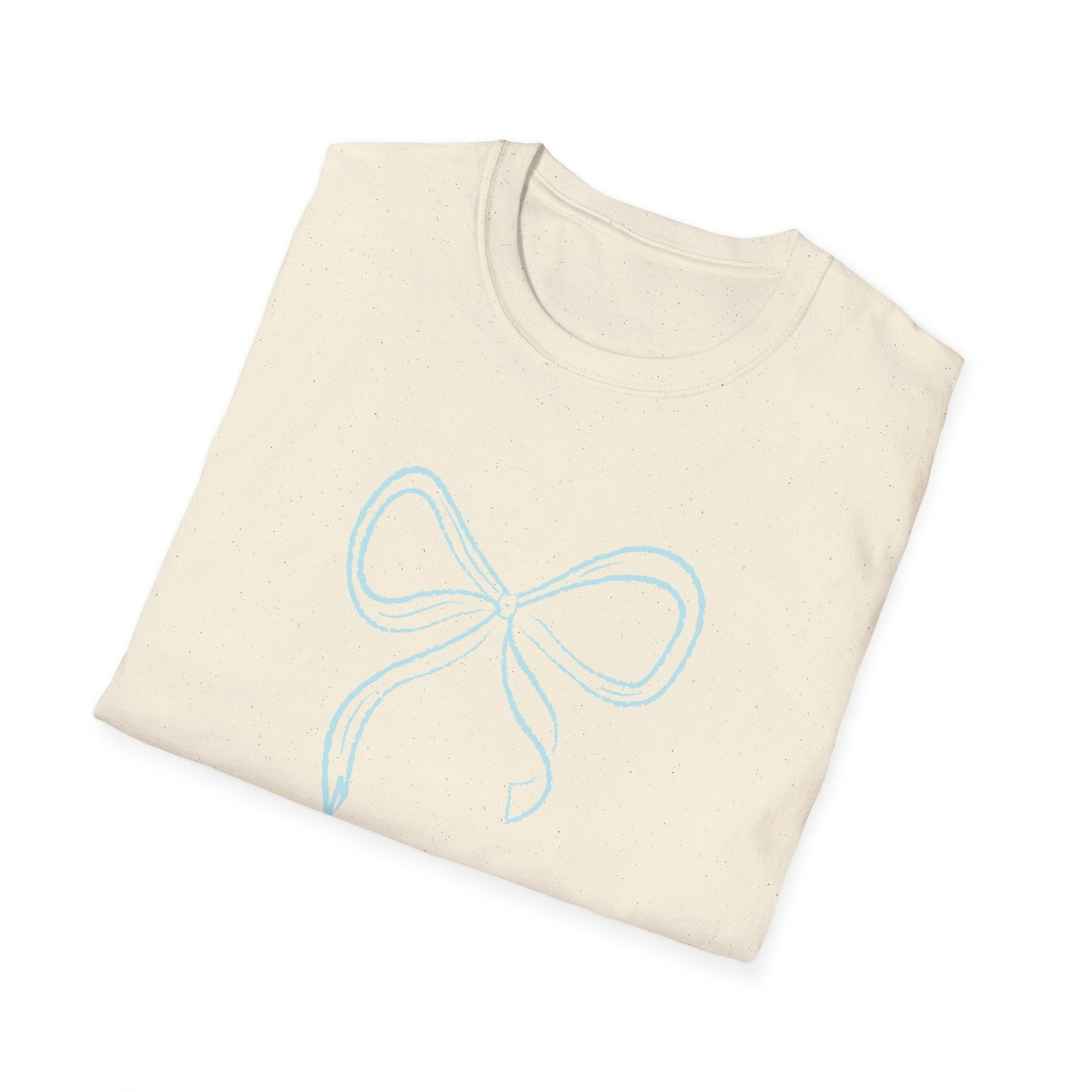 Something Blue Coquette Bow Softstyle T-Shirt - Latchkey