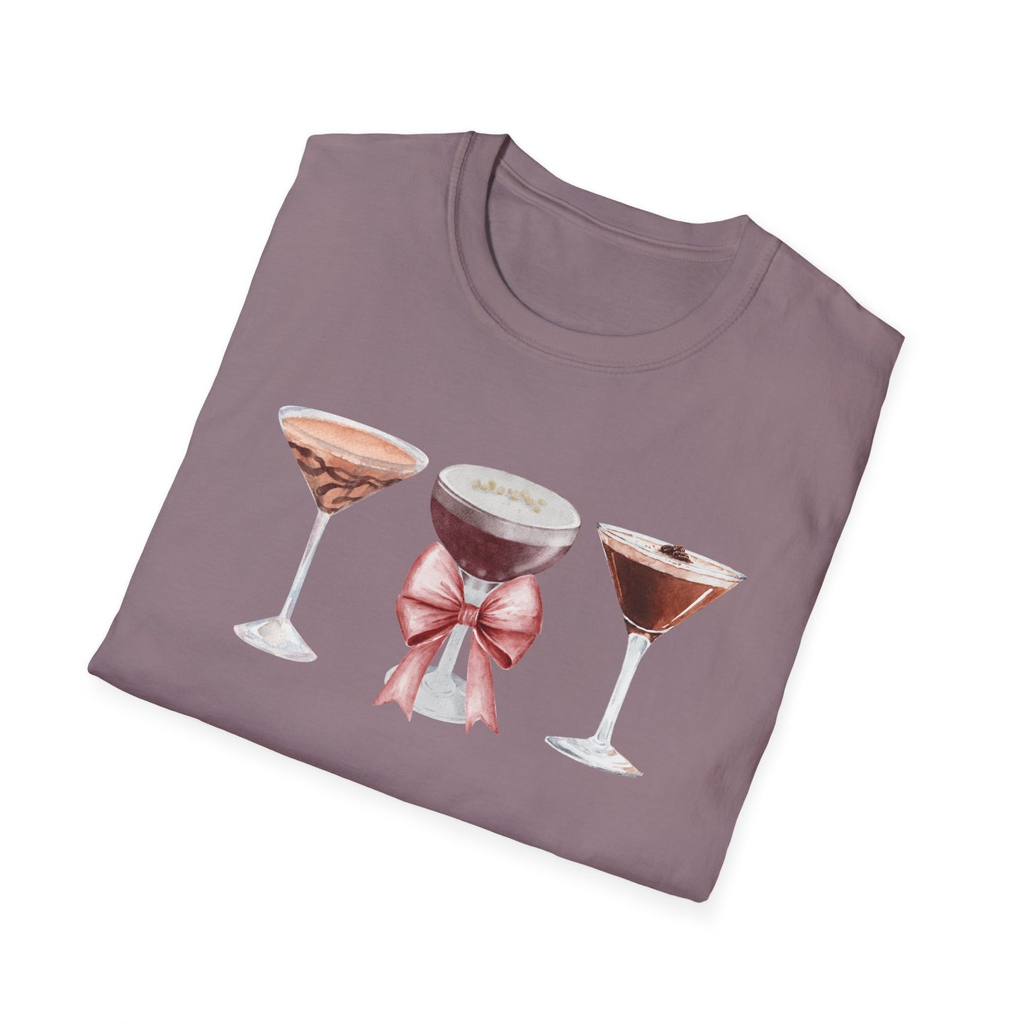 Espresso Martini Coquette Bow Softstyle T-Shirt - Latchkey