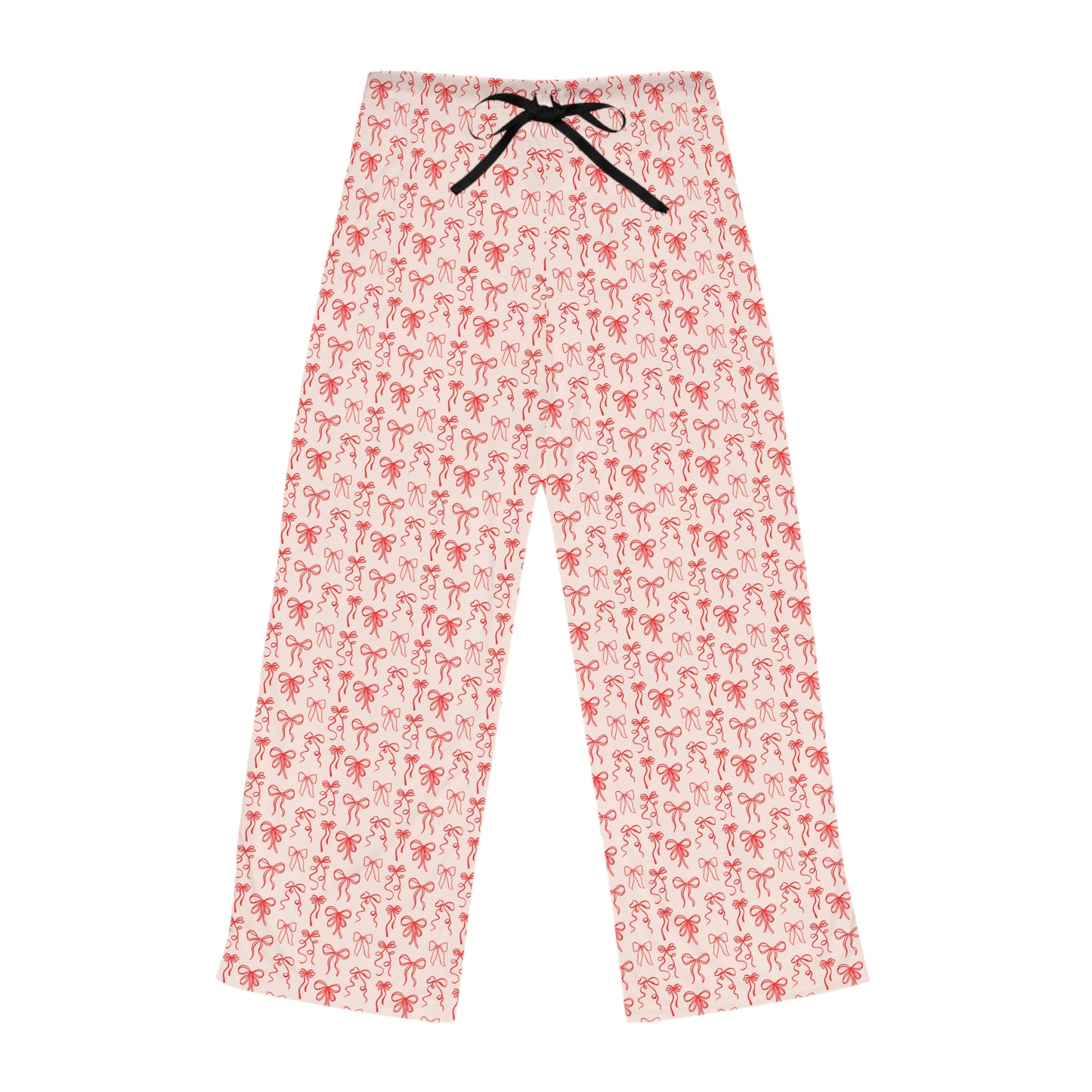 Pink and Red Coquette Bow Patterned Women's Pajama Pants - Latchkey
