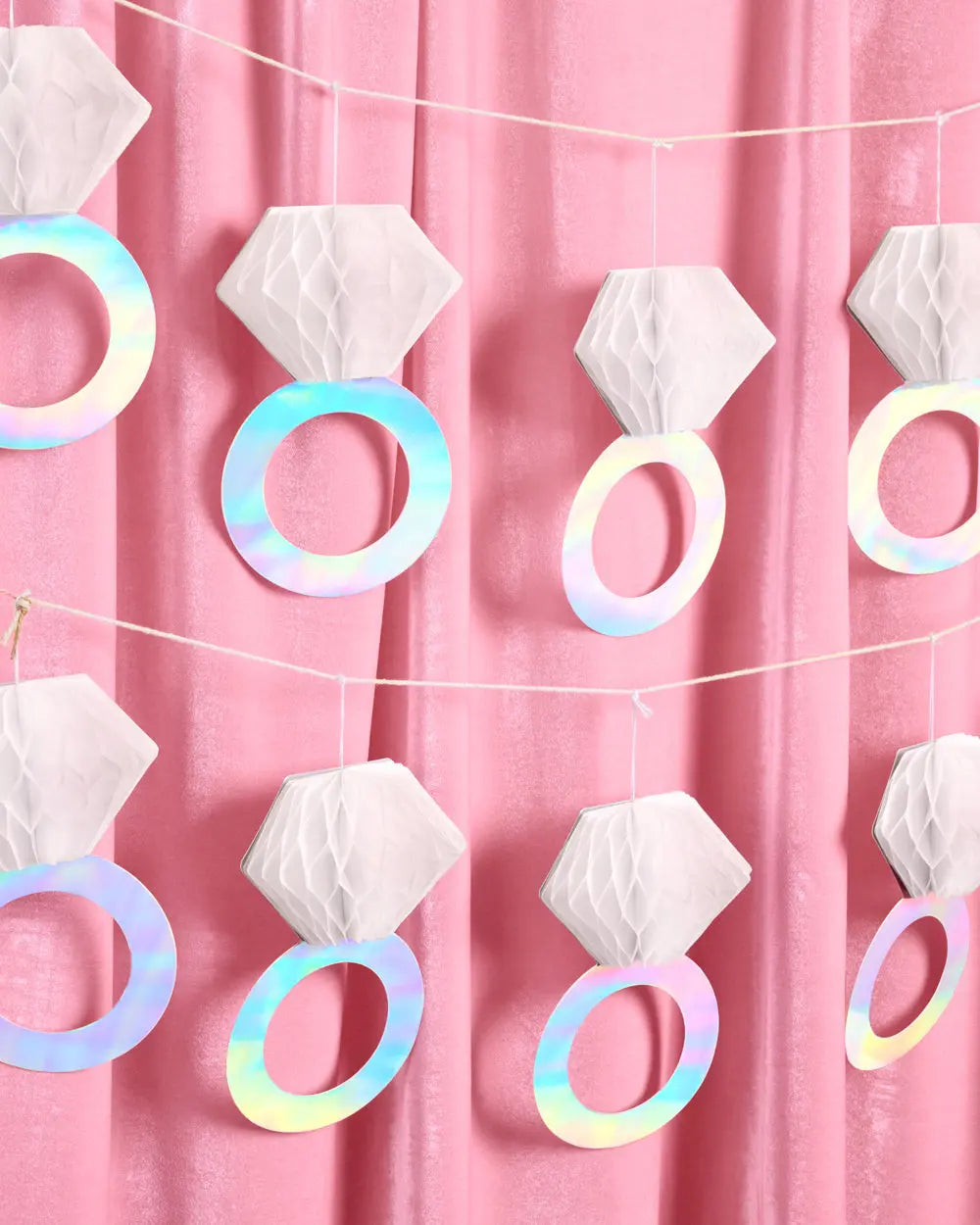 5 Karat Banner - 3D paper banner xo, Fetti