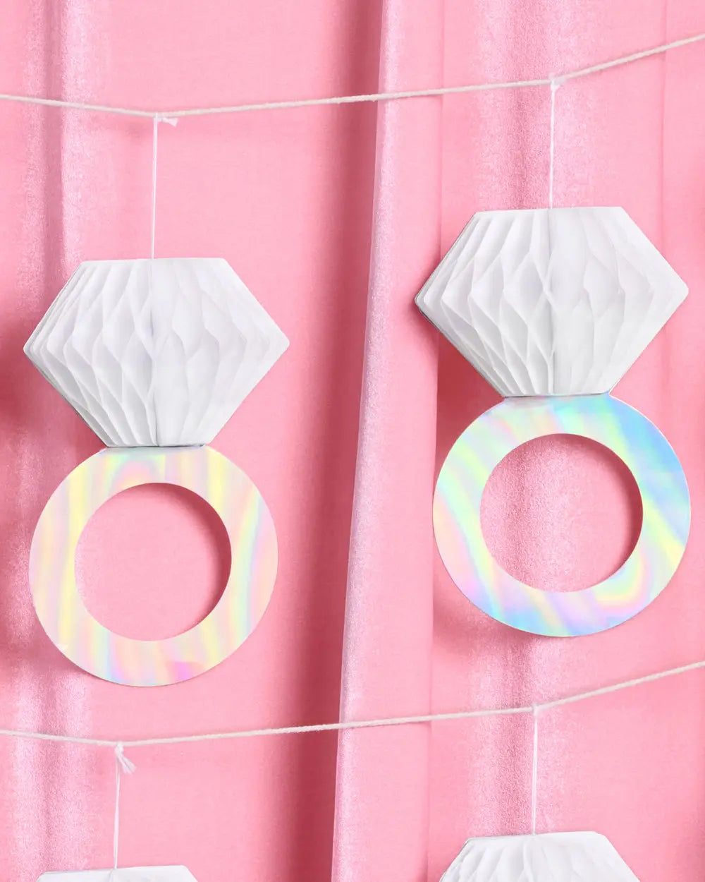 5 Karat Banner - 3D paper banner xo, Fetti