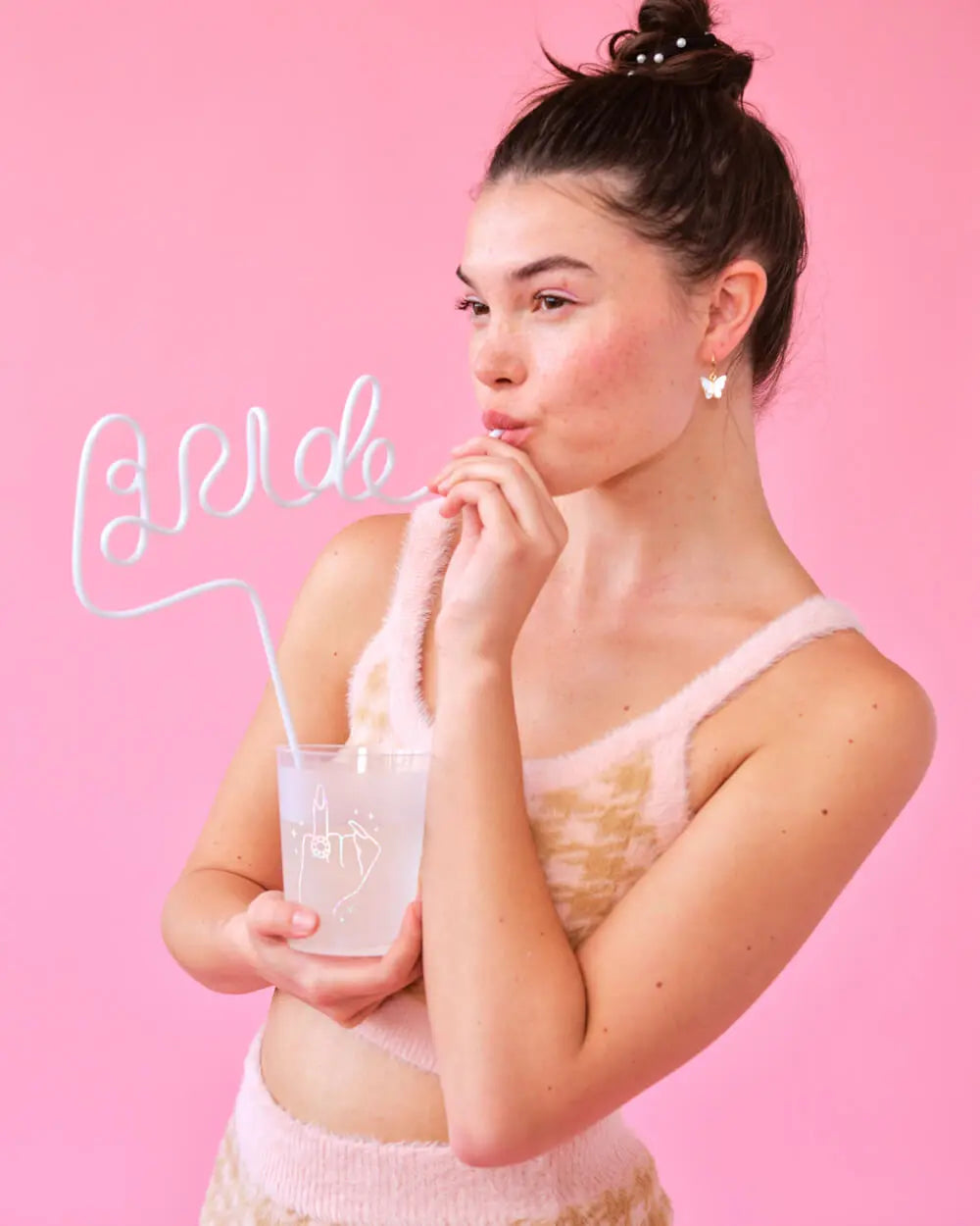 5 Karat Cups - 16 reusable frost flex cups xo, Fetti