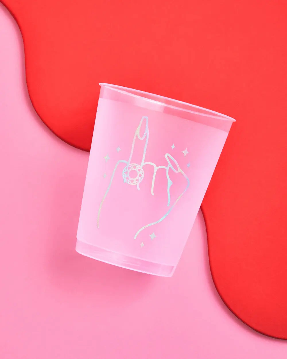 5 Karat Cups - 16 reusable frost flex cups xo, Fetti