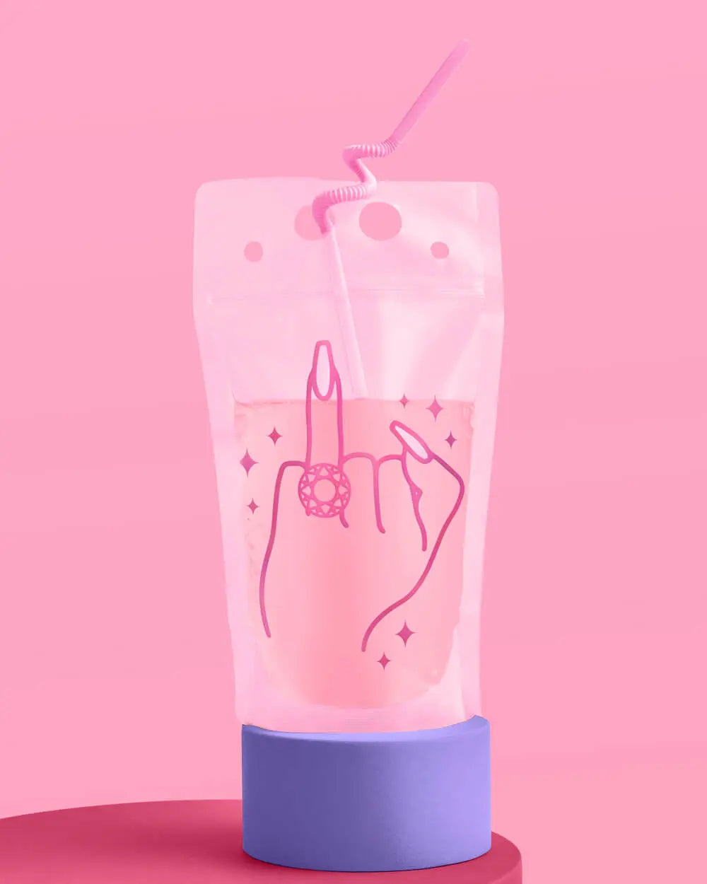 5 Karat Sippers - 16 drink pouches xo, Fetti