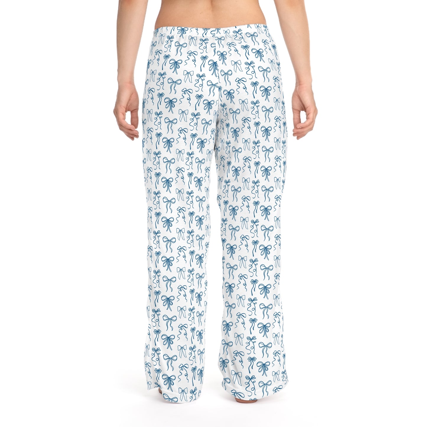 Something Blue Coquette Bow Patterned Women's Pajama Pants - Latchkey