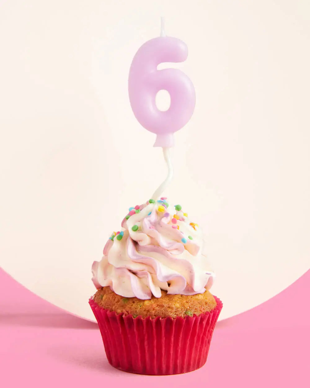 #6 Birth-YAY Candle - pastel bubble candle xo, Fetti