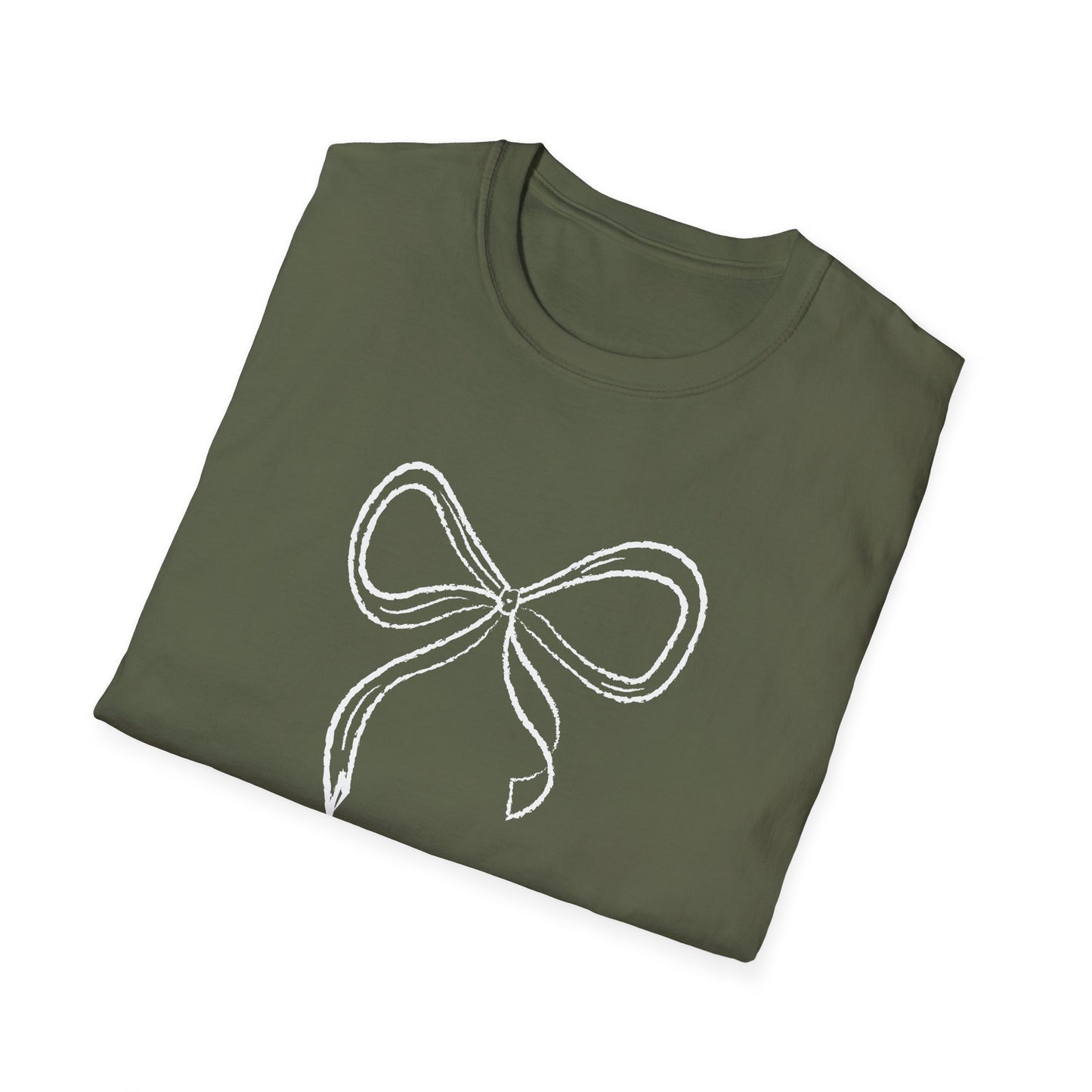 Coquette Bow Softstyle T-Shirt for Valentines and Brides - Latchkey