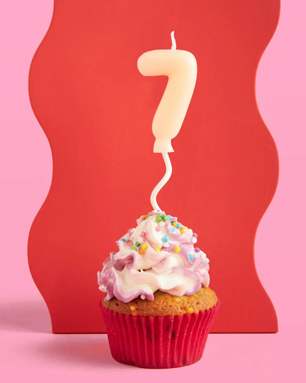 #7 Birth-YAY Candle - pastel bubble candle xo, Fetti