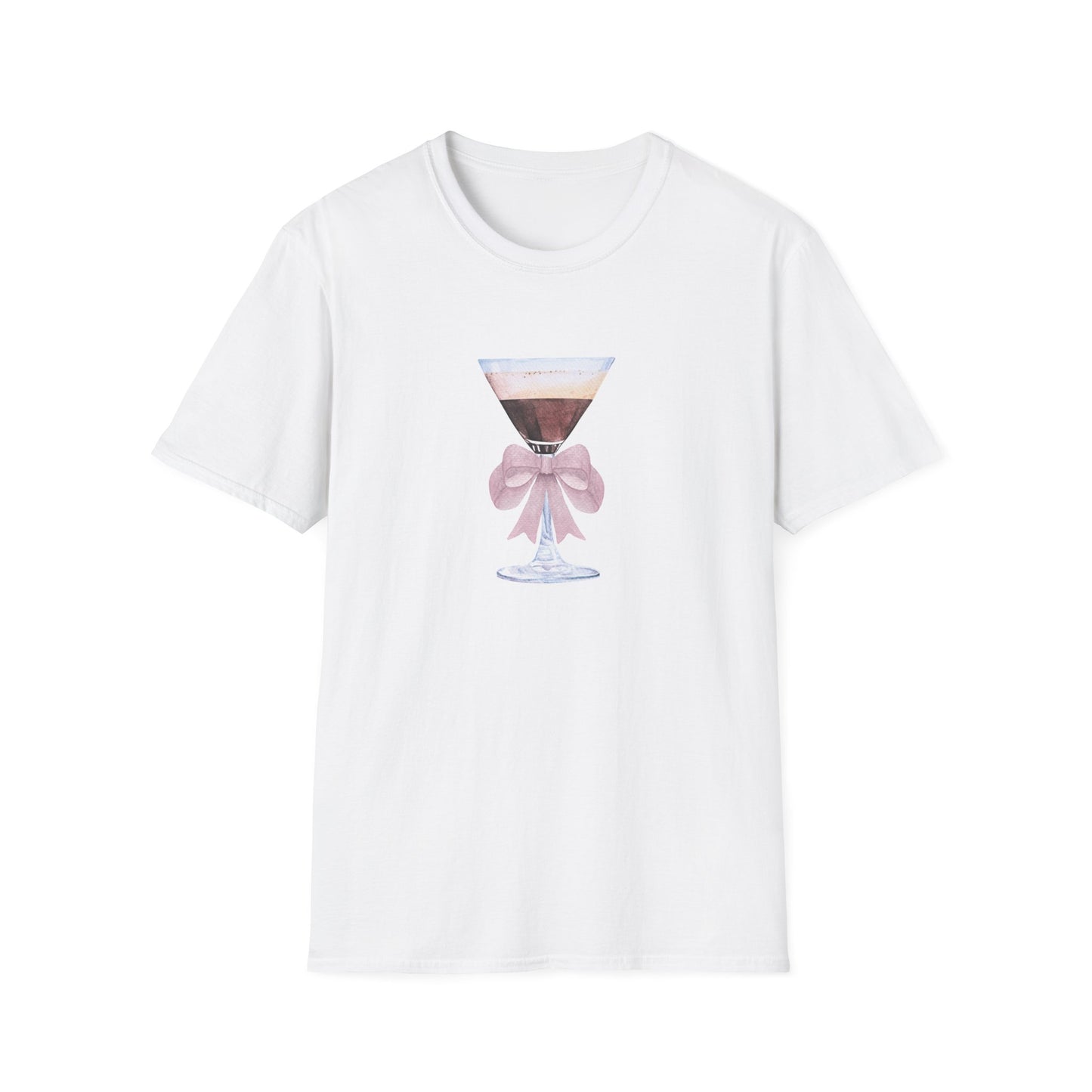 Espresso Martini Coquette Bow Softstyle T-Shirt - Latchkey