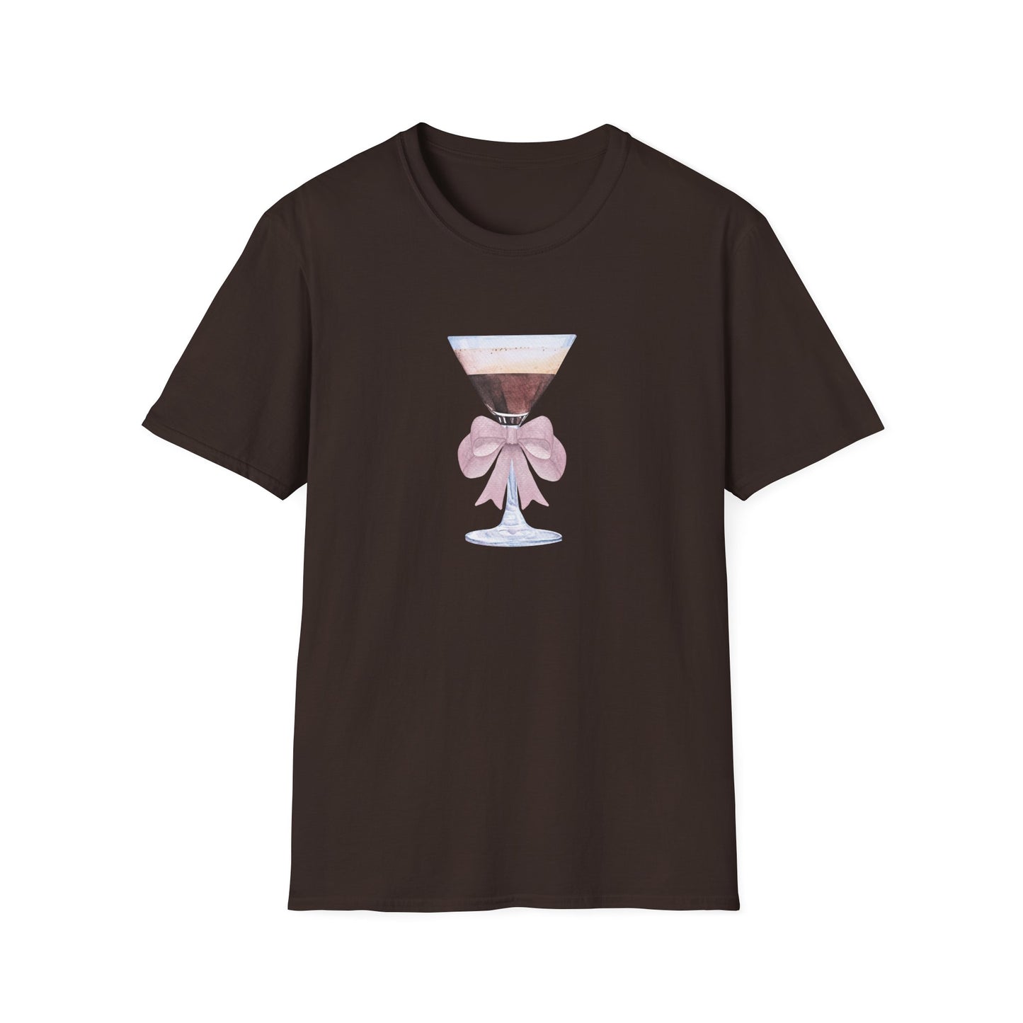 Espresso Martini Coquette Bow Softstyle T-Shirt - Latchkey