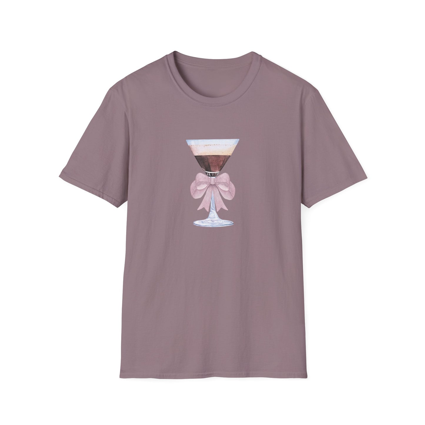 Espresso Martini Coquette Bow Softstyle T-Shirt - Latchkey