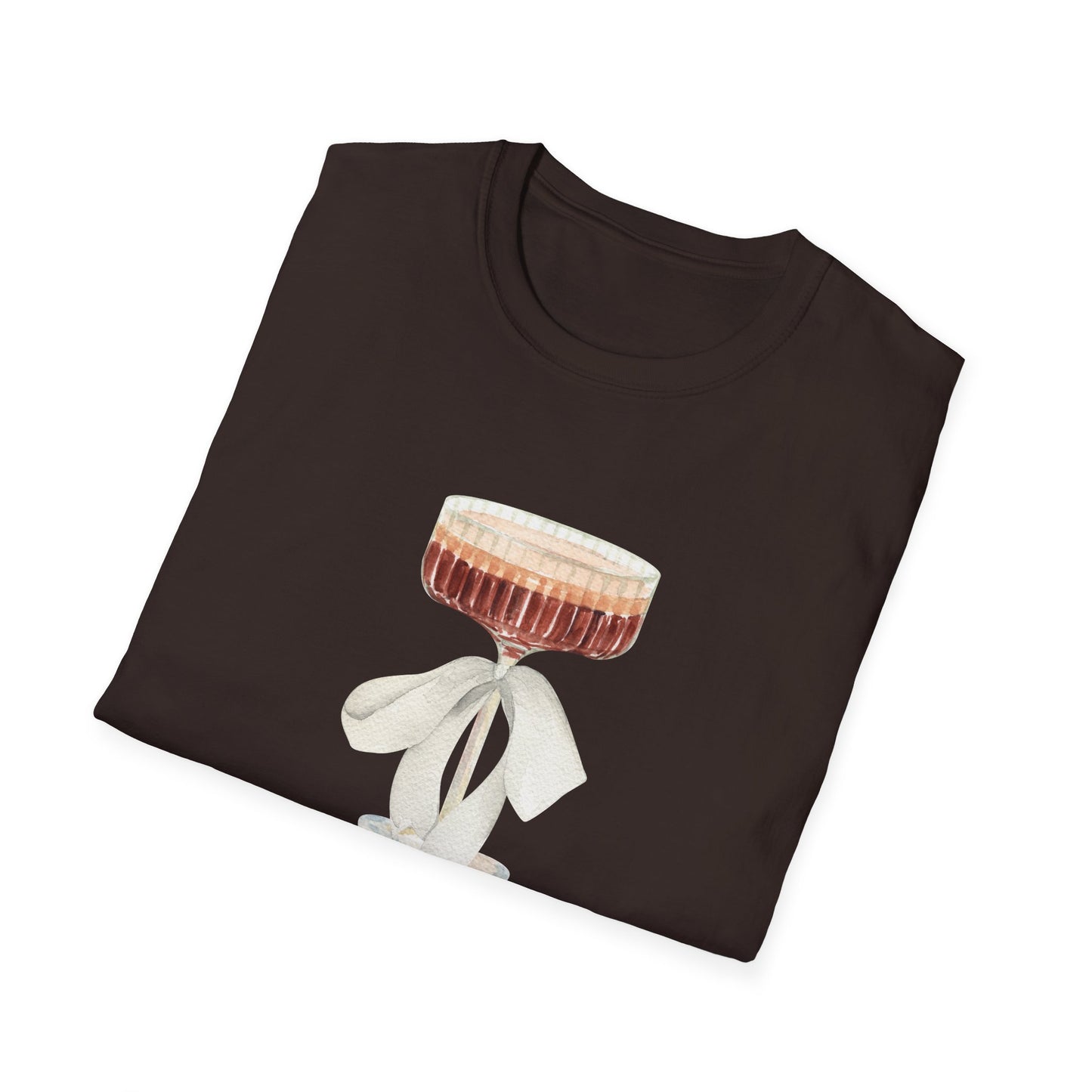 Espresso Martini Coquette Bow Softstyle T-Shirt - Latchkey