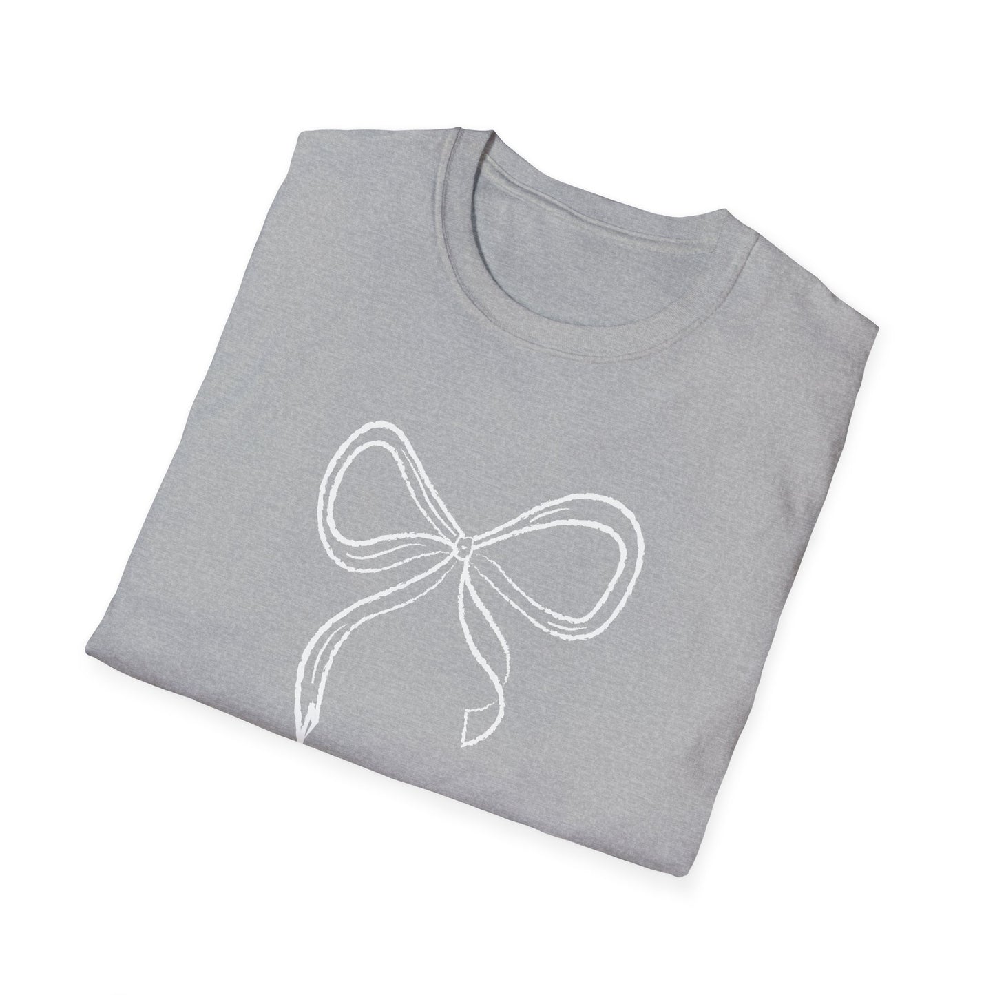 Coquette Bow Softstyle T-Shirt for Valentines and Brides - Latchkey