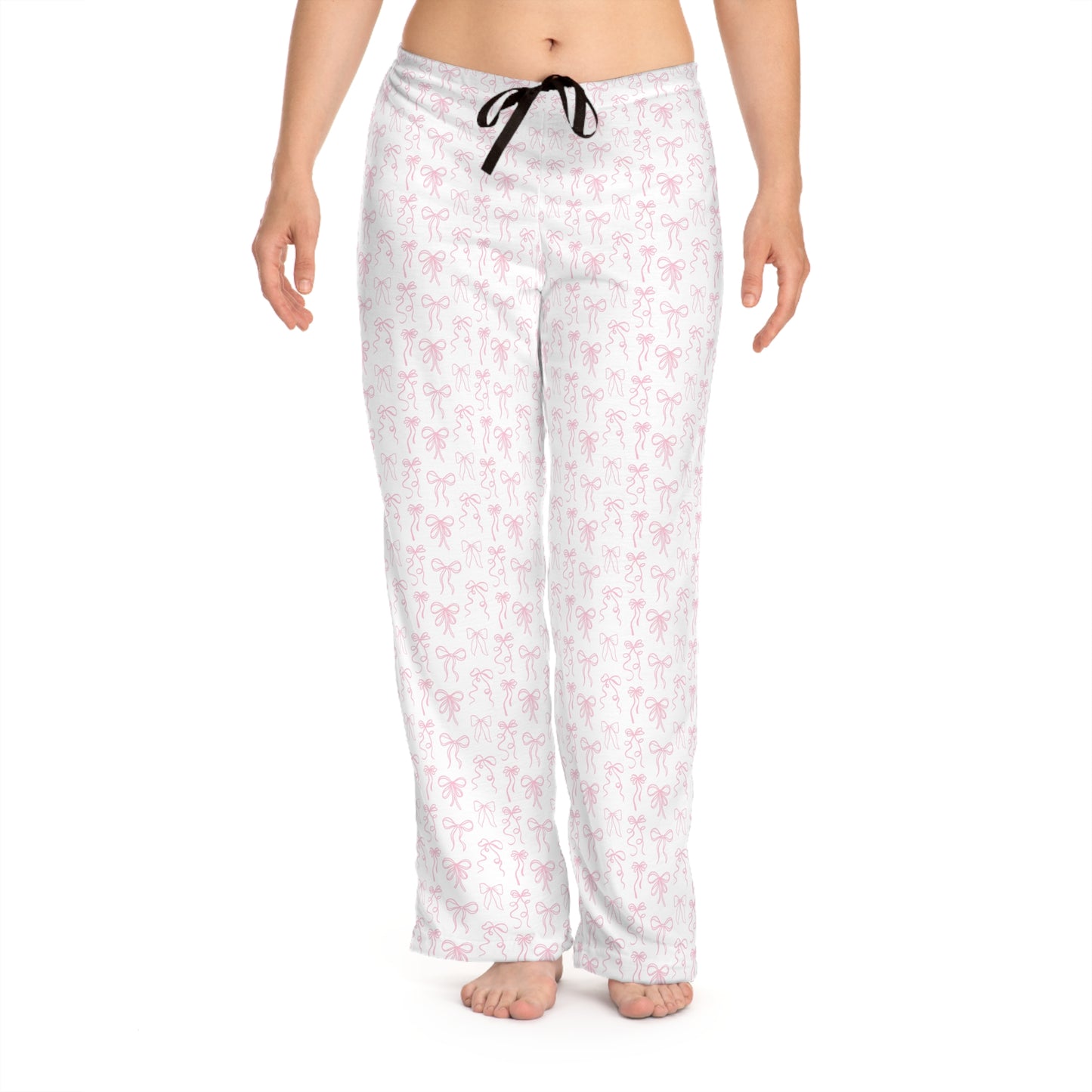 Pretty in Pink Coquette Bow Patterned Women's Pajama Pants - Latchkey