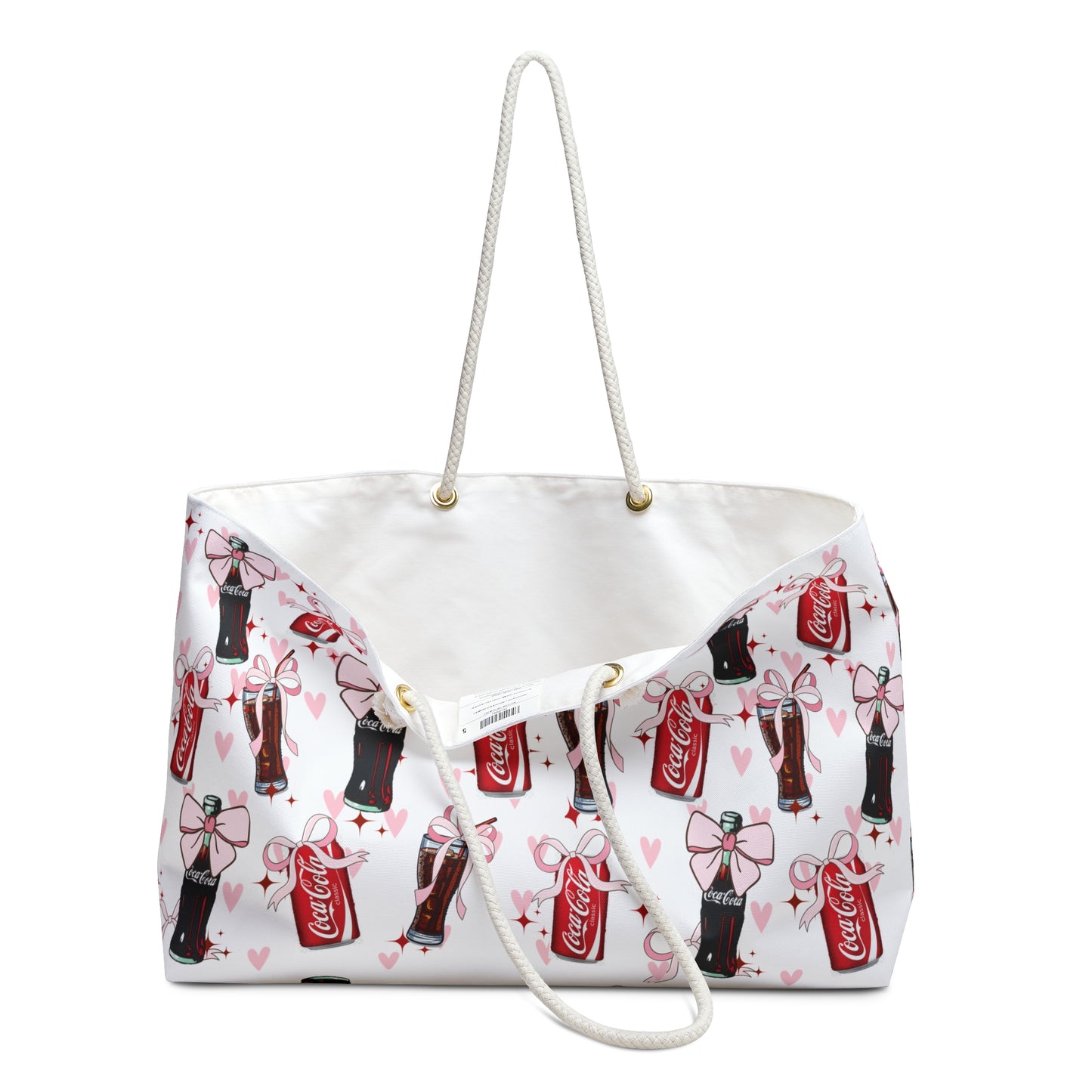 Weekender Bag - Coca Cola Coquette Bow Print - Latchkey