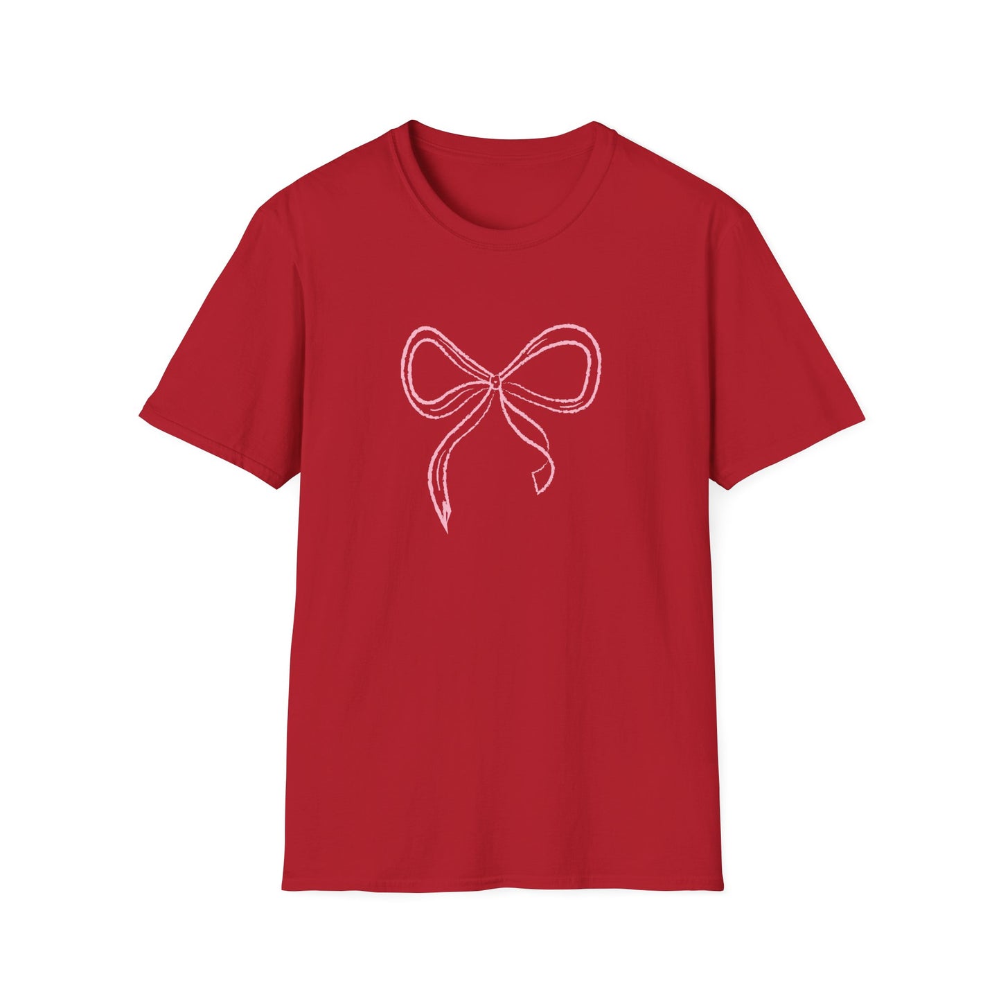 Pretty in Pink Coquette Bow Softstyle T-Shirt - Latchkey