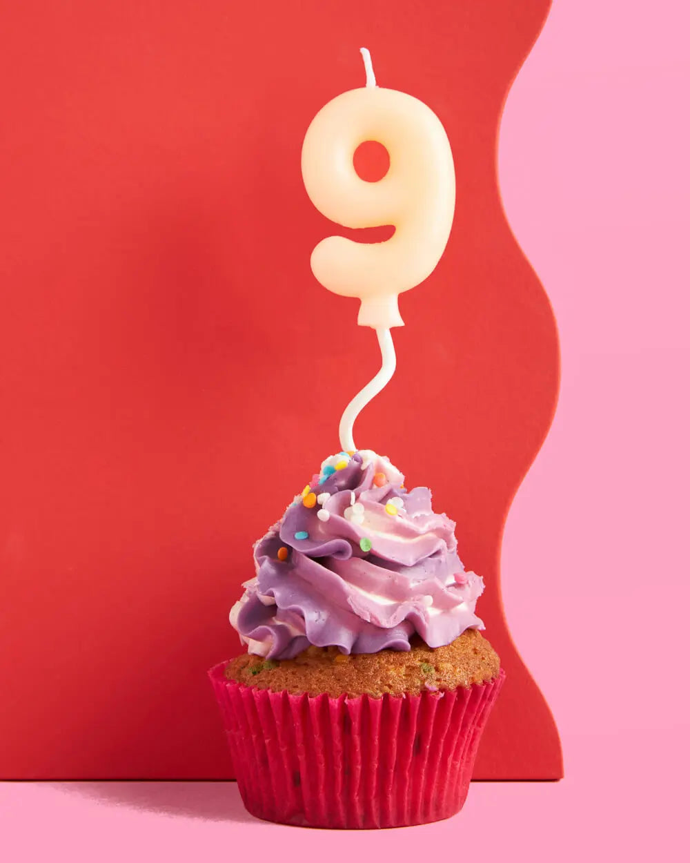 #9 Birth-YAY Candle - pastel bubble candle xo, Fetti