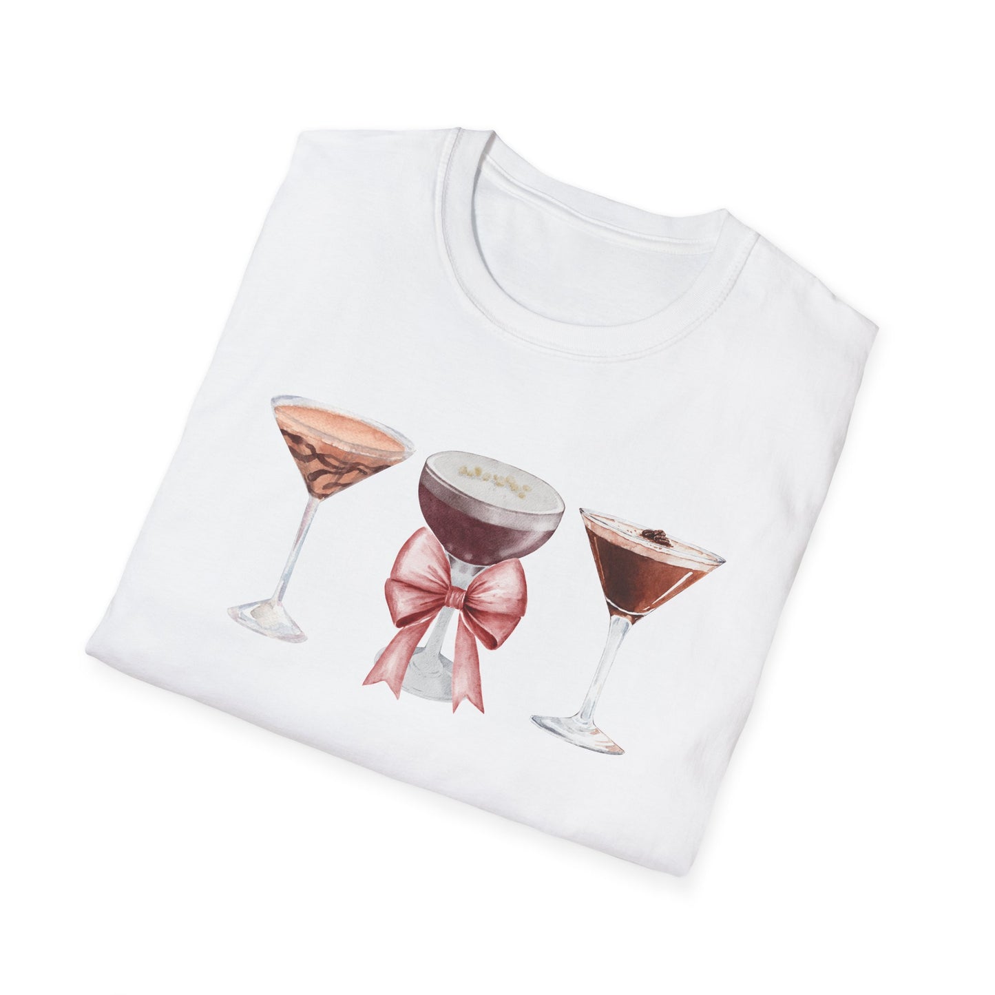 Espresso Martini Coquette Bow Softstyle T-Shirt - Latchkey