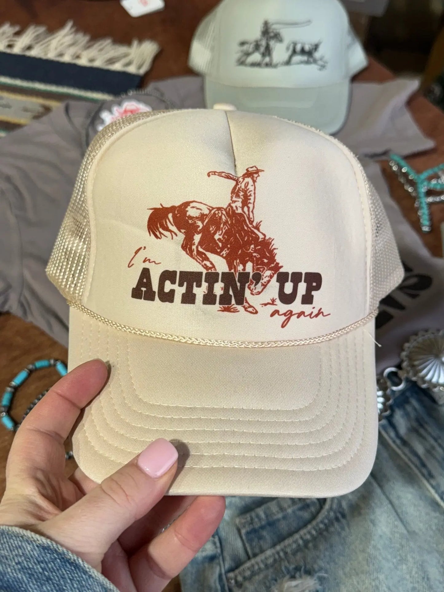 Actin' Up Again Trucker Hat Wild Junkie