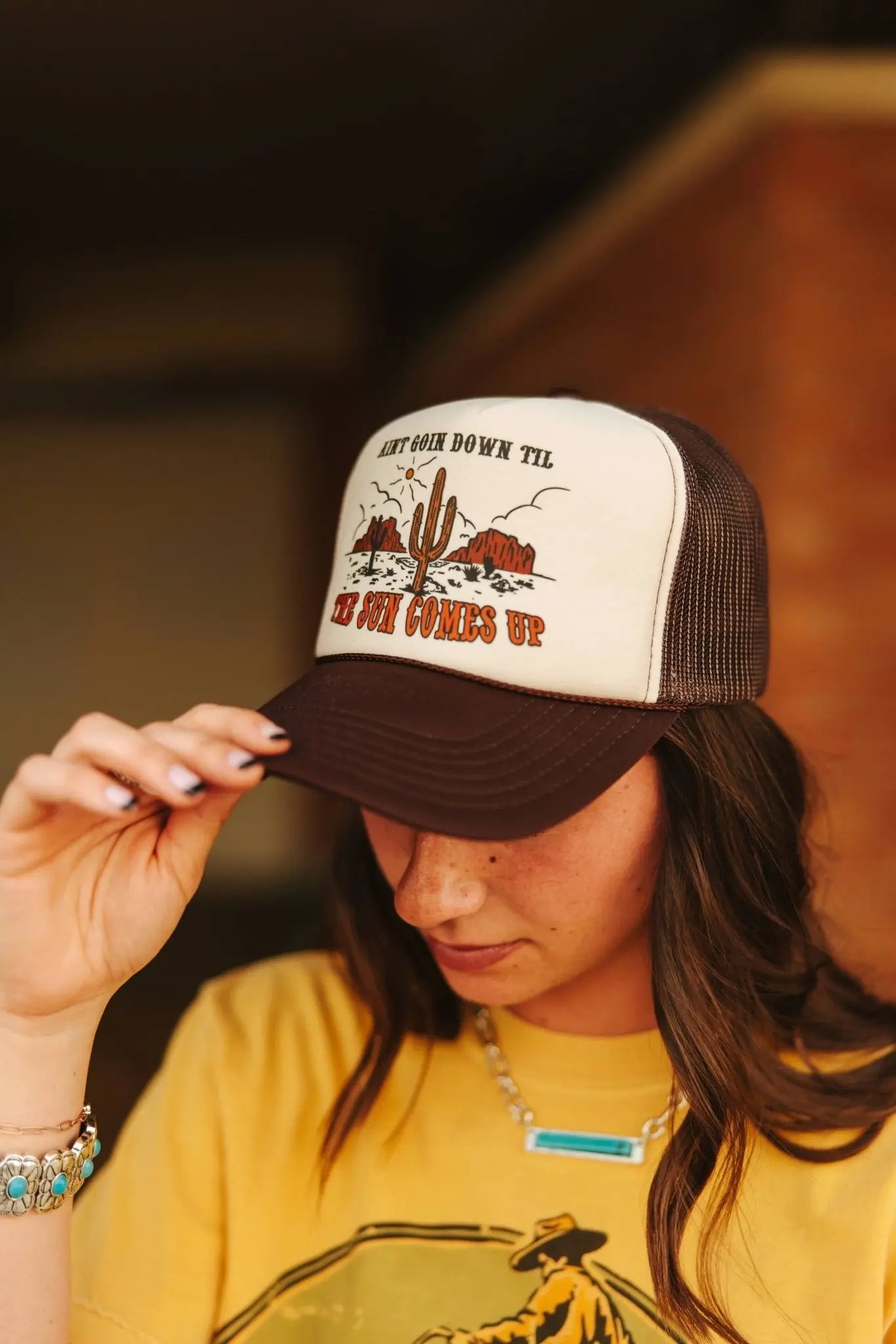 Ain't Going Down Trucker Hat Wild Junkie